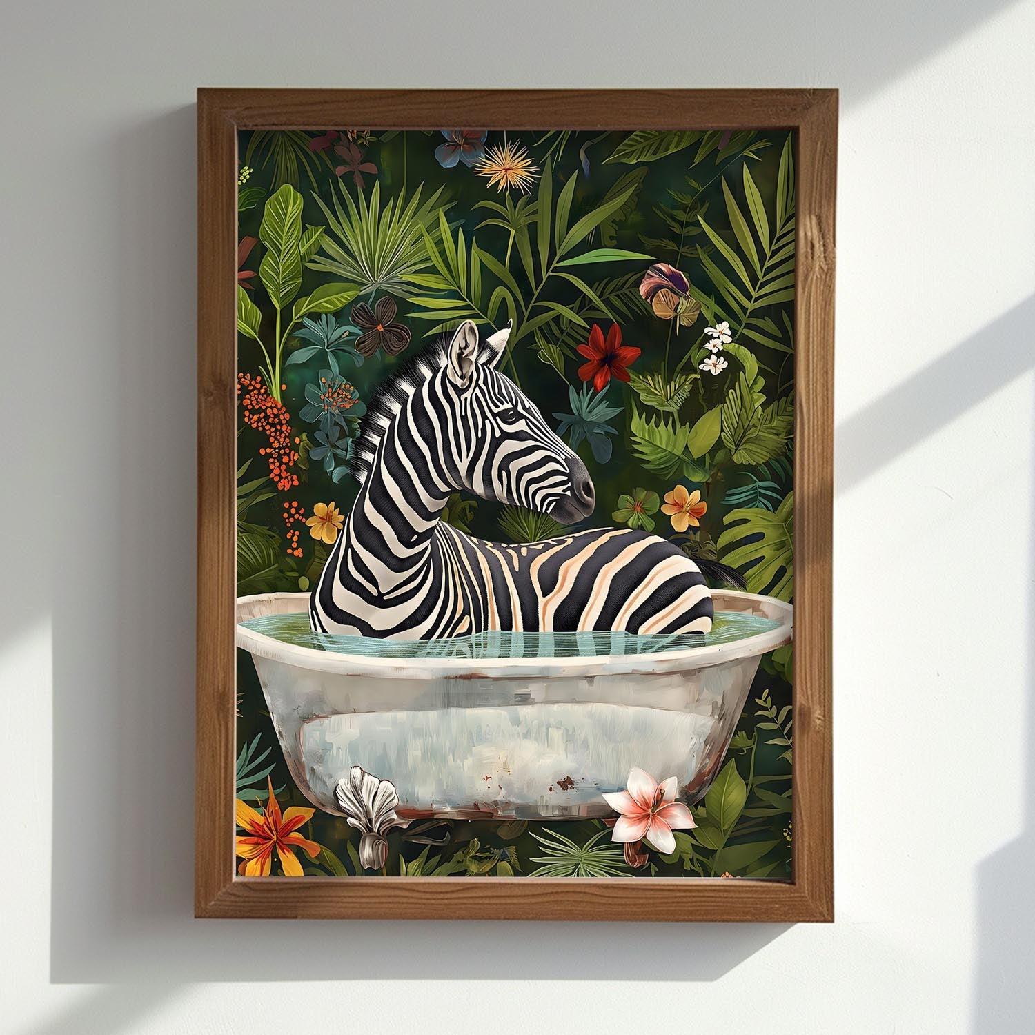 Verleihen Sie Ihrem Zuhause mit dem AI180 von Wallity einen Hauch von Farbe und Stil. Dieses exquisite gerahmte MDF-Gemälde ist der perfekte Akzent für jeden Raum.