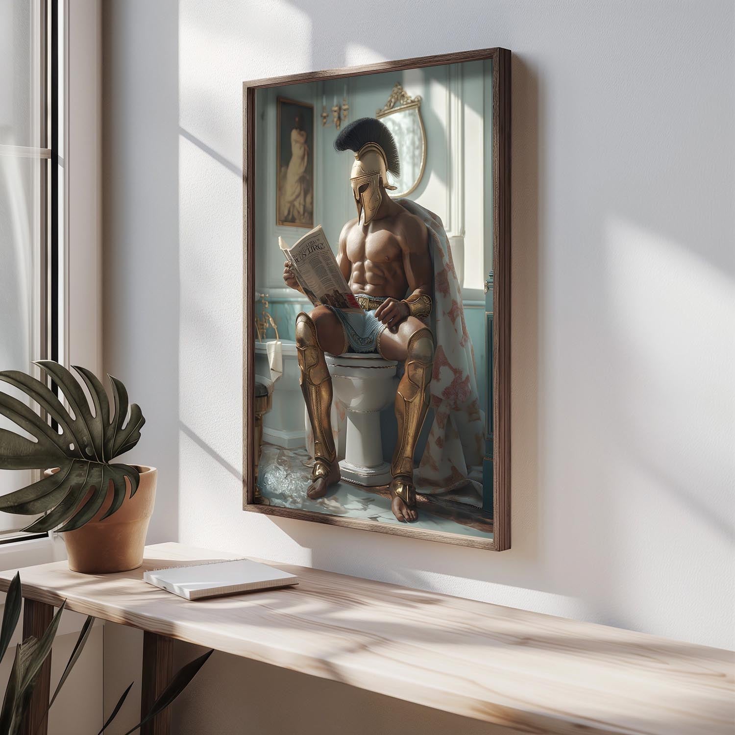 Bringen Sie mit dem HUM068 von Wallity Farbe und Eleganz in Ihr Zuhause. Dieses kunstvolle Gemälde ist ein echter Blickfang!