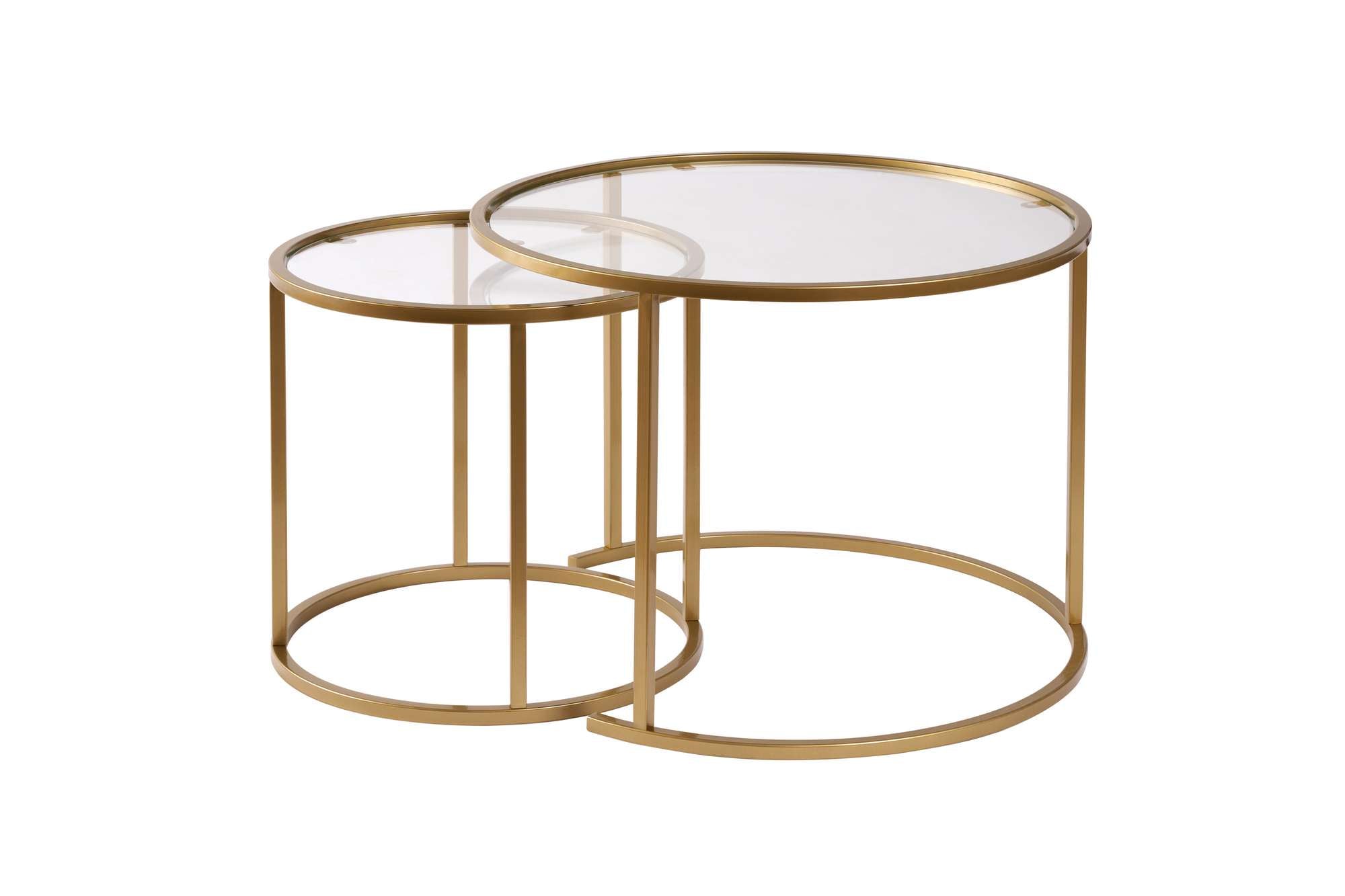 Aurum Sofatisch - Gold Transparent in Gold Transparent präsentiert im Onlineshop von KAQTU Design AG. Couchtisch ist von Nordure