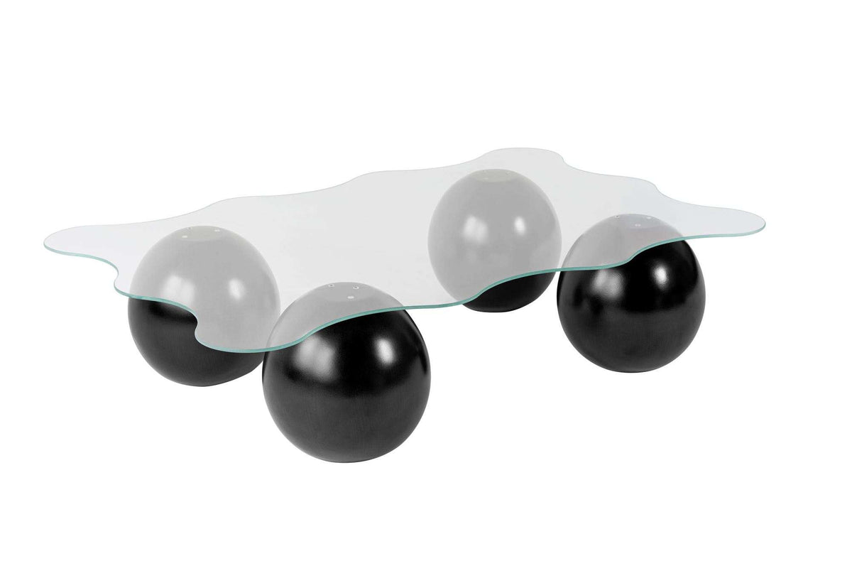 Noxa Sofatisch - Schwarz Transparent in Schwarz Transparent präsentiert im Onlineshop von KAQTU Design AG. Couchtisch ist von Nordure