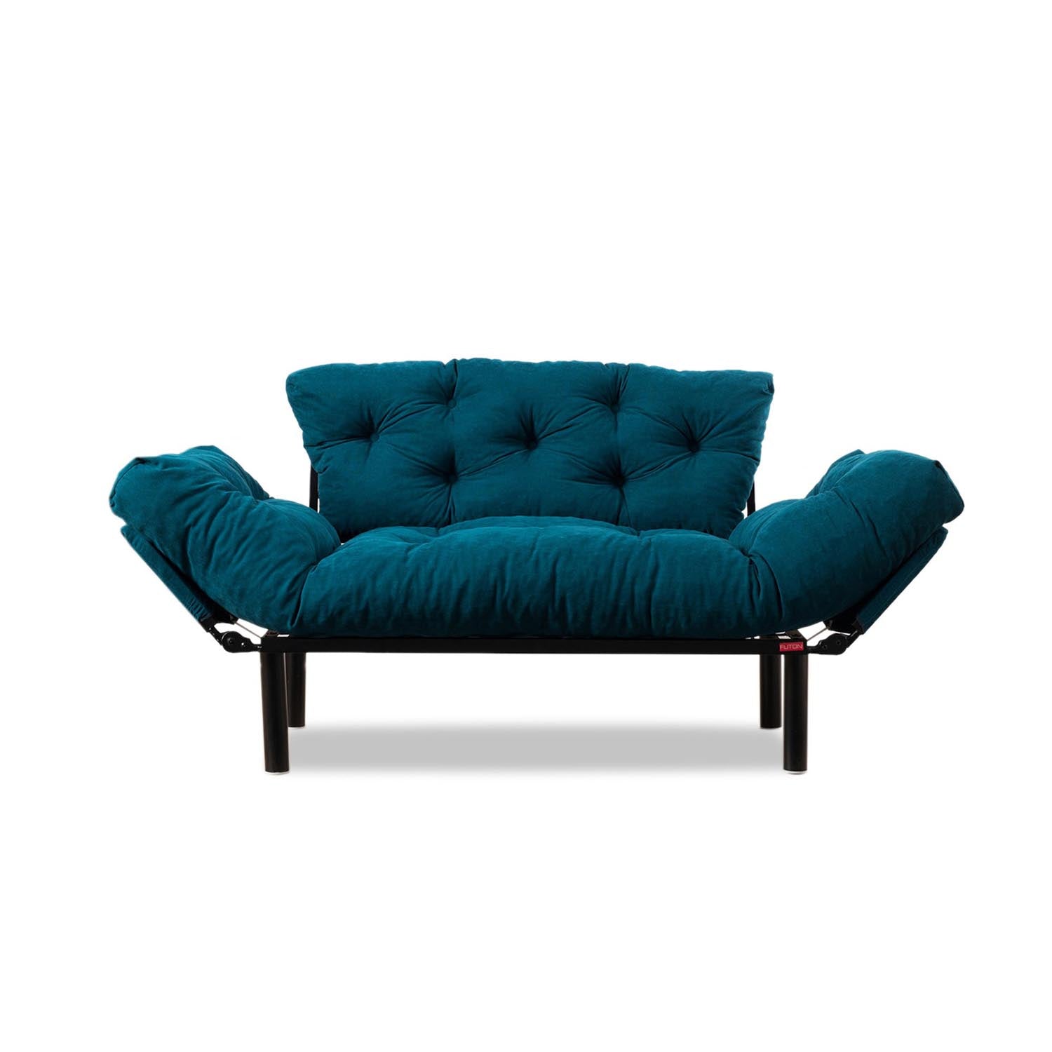Nitta - Petrol Blue in Petrol Blau präsentiert im Onlineshop von KAQTU Design AG. Bettsofa ist von Atelier Del Sofa