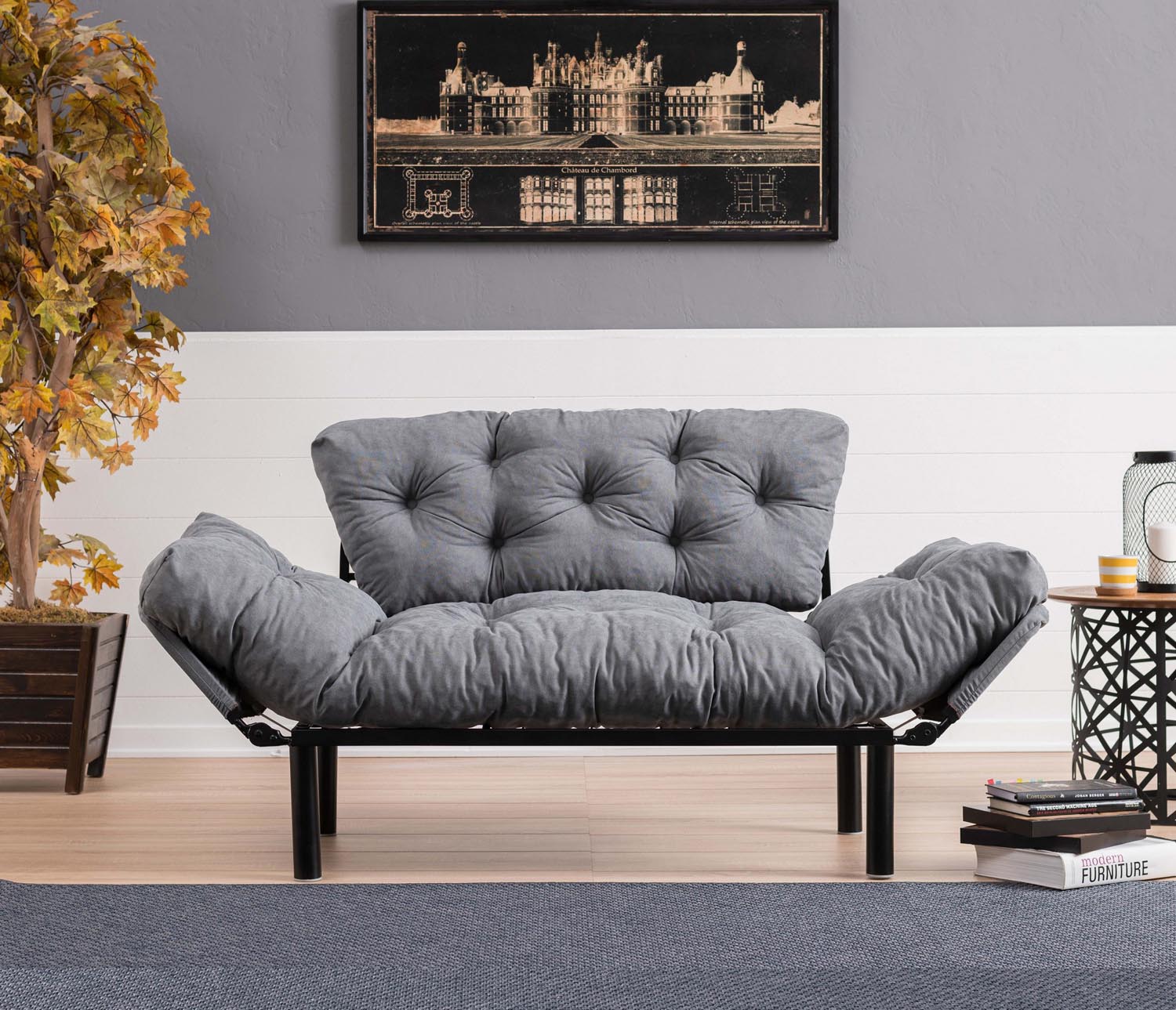 Entdecken Sie das Nitta Bettsofa in Grau von Atelier Del Sofa – stilvoll, funktional und perfekt für Ihr Zuhause. Ideal für Gäste!