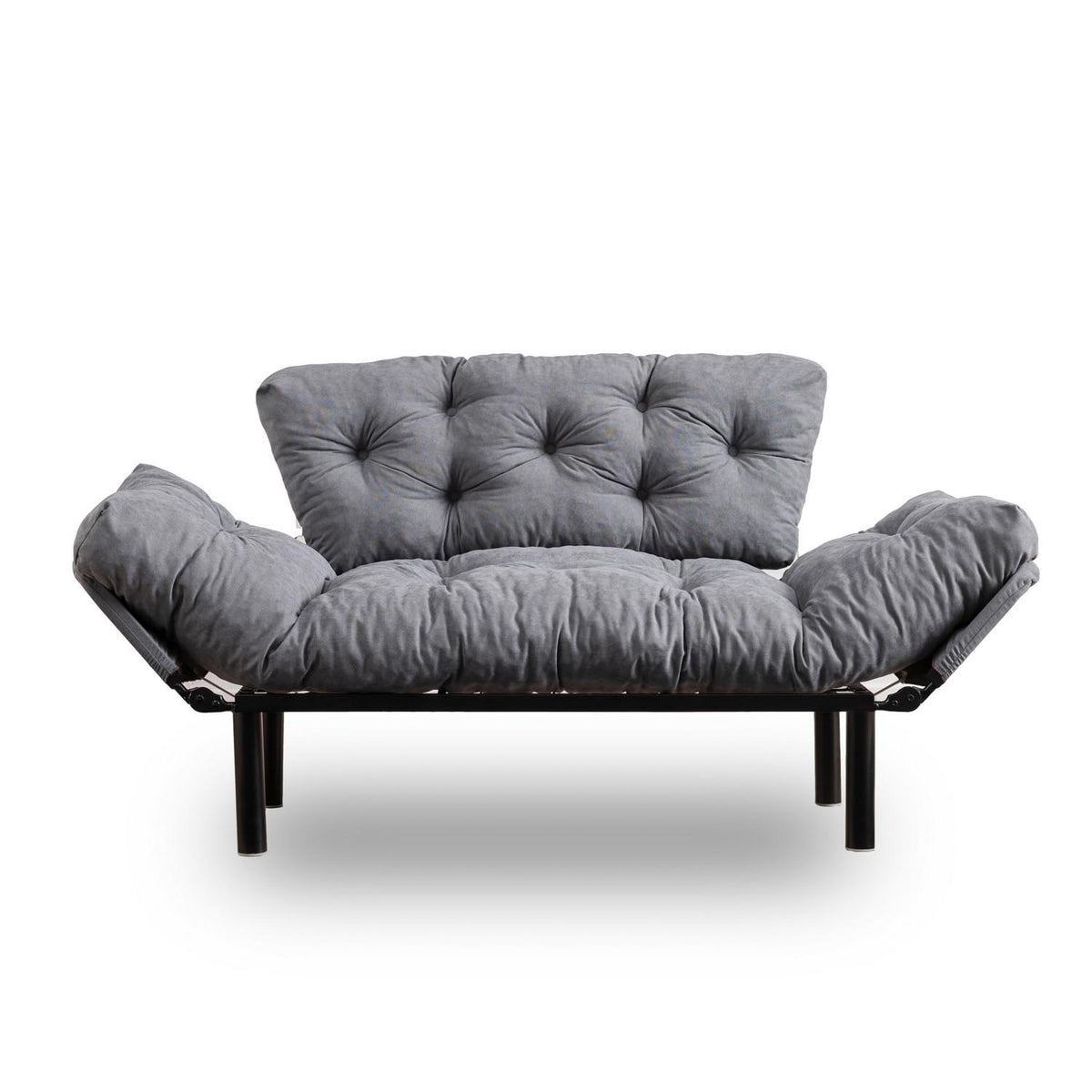 Nitta Bettsofa - Grau in Grau präsentiert im Onlineshop von KAQTU Design AG. Bettsofa ist von Atelier Del Sofa