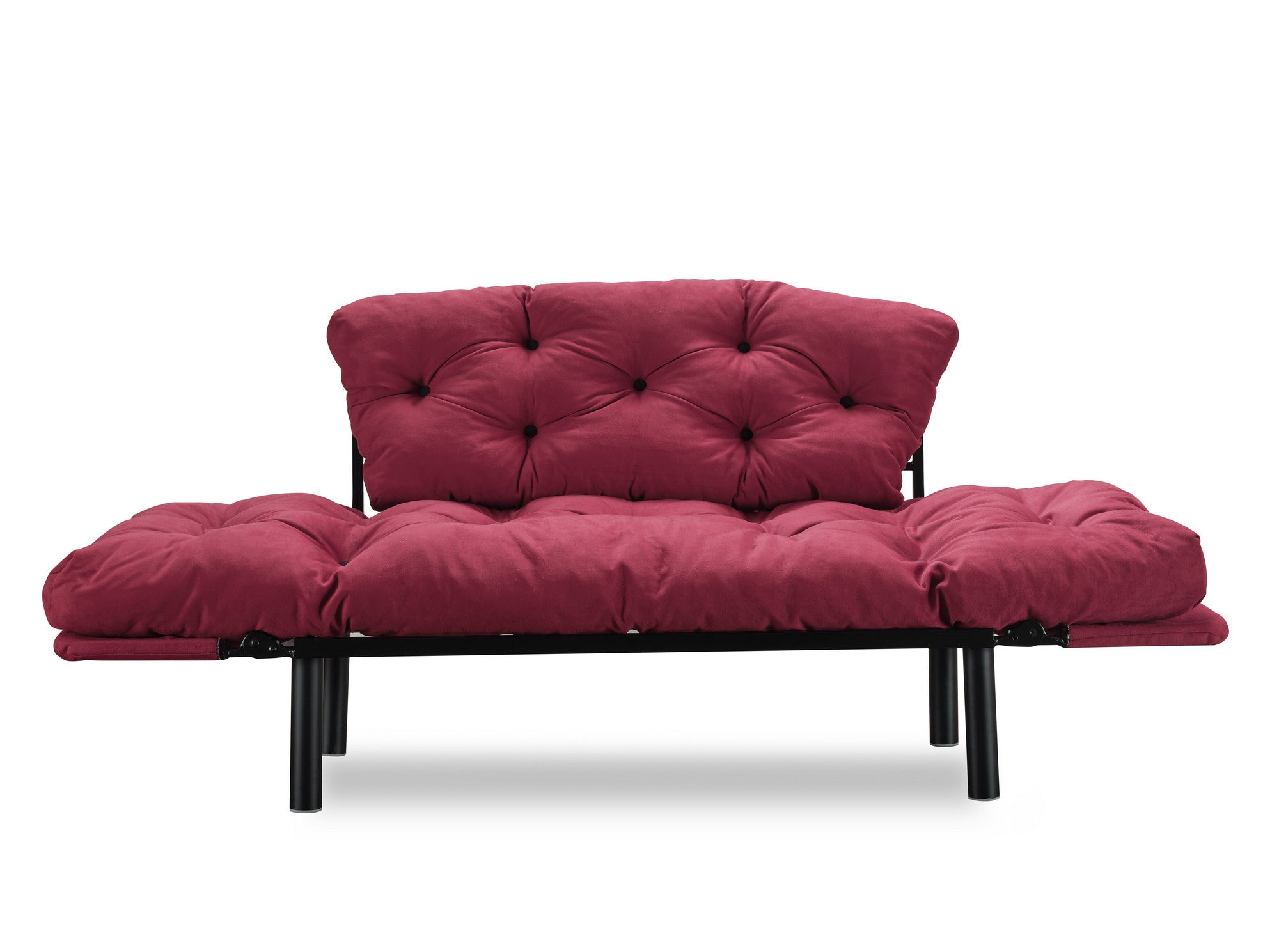 Erleben Sie das Nitta Bettsofa in edlem Kastanienrot – der perfekte Mix aus modernem Design, Komfort und praktischer Schlafgelegenheit.