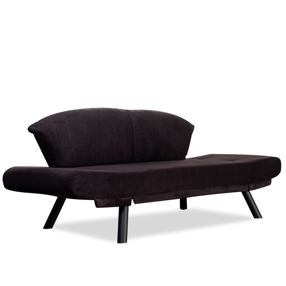 Genzo Bettsofa - Schwarz in Schwarz präsentiert im Onlineshop von KAQTU Design AG. Bettsofa ist von Atelier Del Sofa