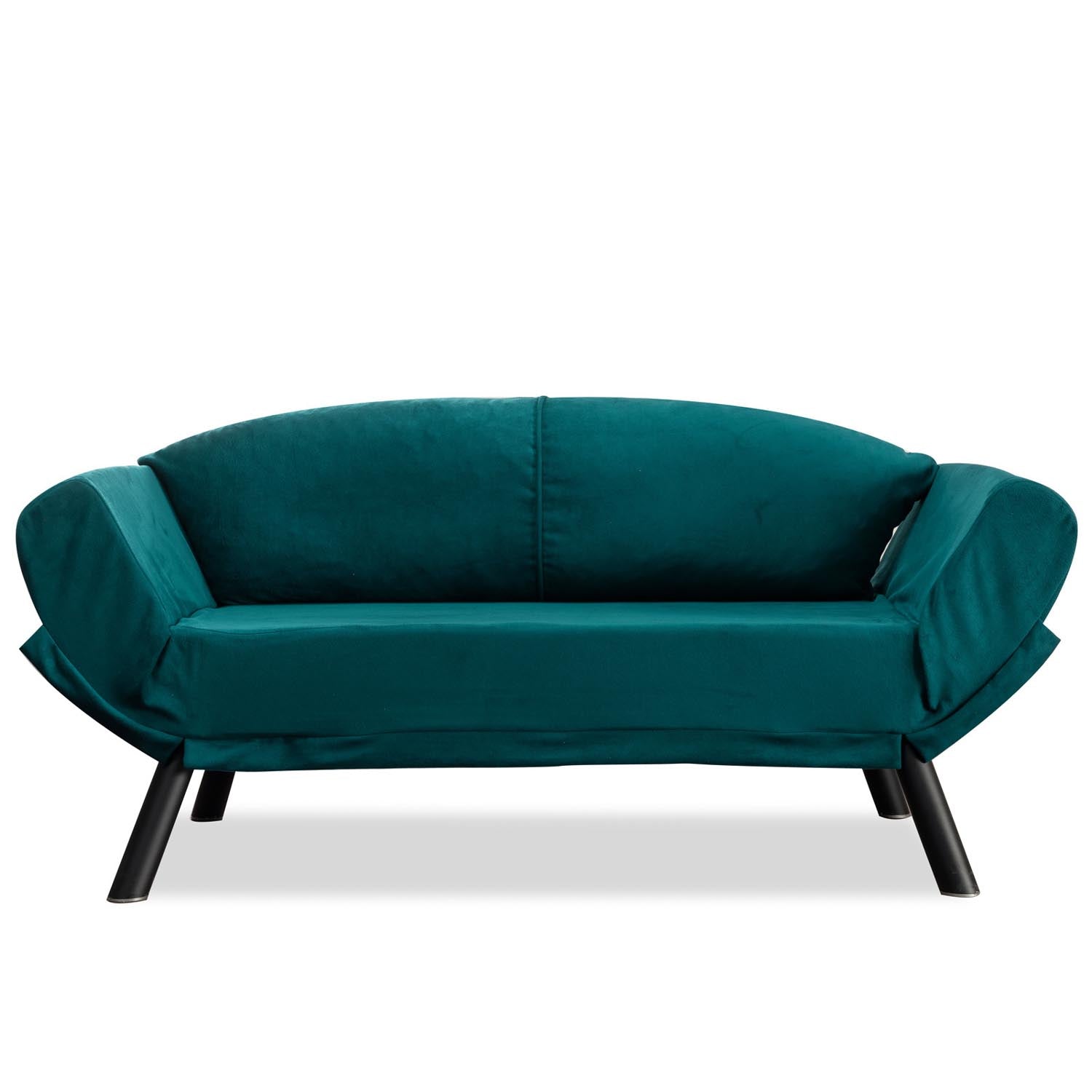 Genzo - Petrol Blue in Petrol Blau präsentiert im Onlineshop von KAQTU Design AG. Bettsofa ist von Atelier Del Sofa
