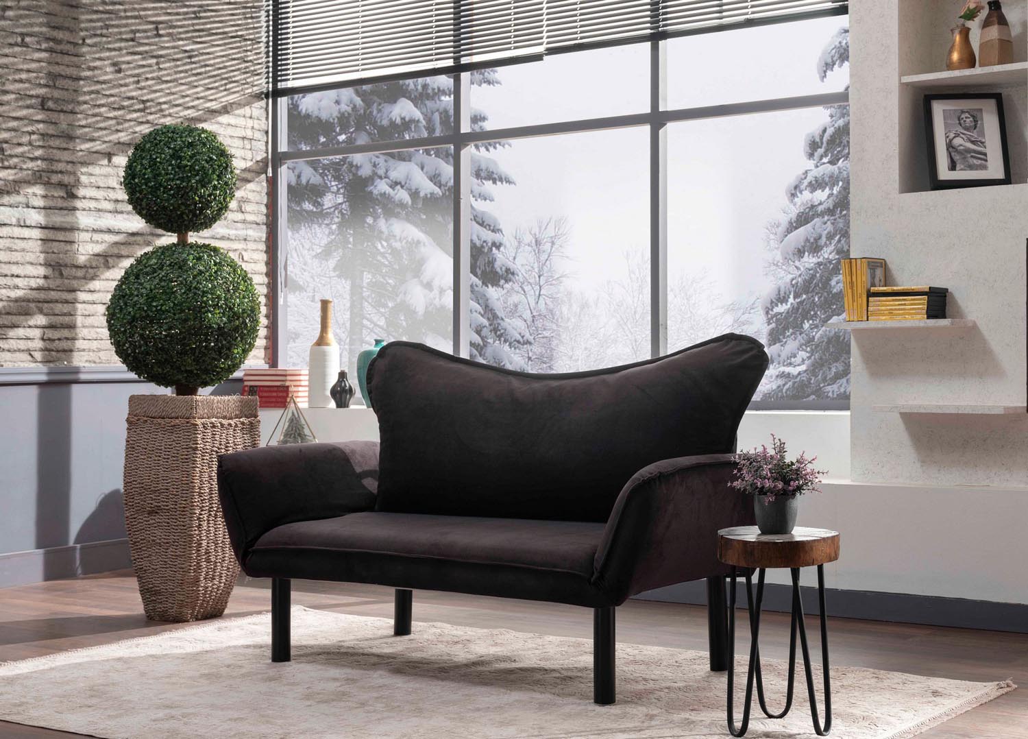 Entdecken Sie das stilvolle Chatto Bettsofa in Schwarz von Atelier Del Sofa – die perfekte Kombination aus Komfort und modernem Design für Ihr Zuhause!