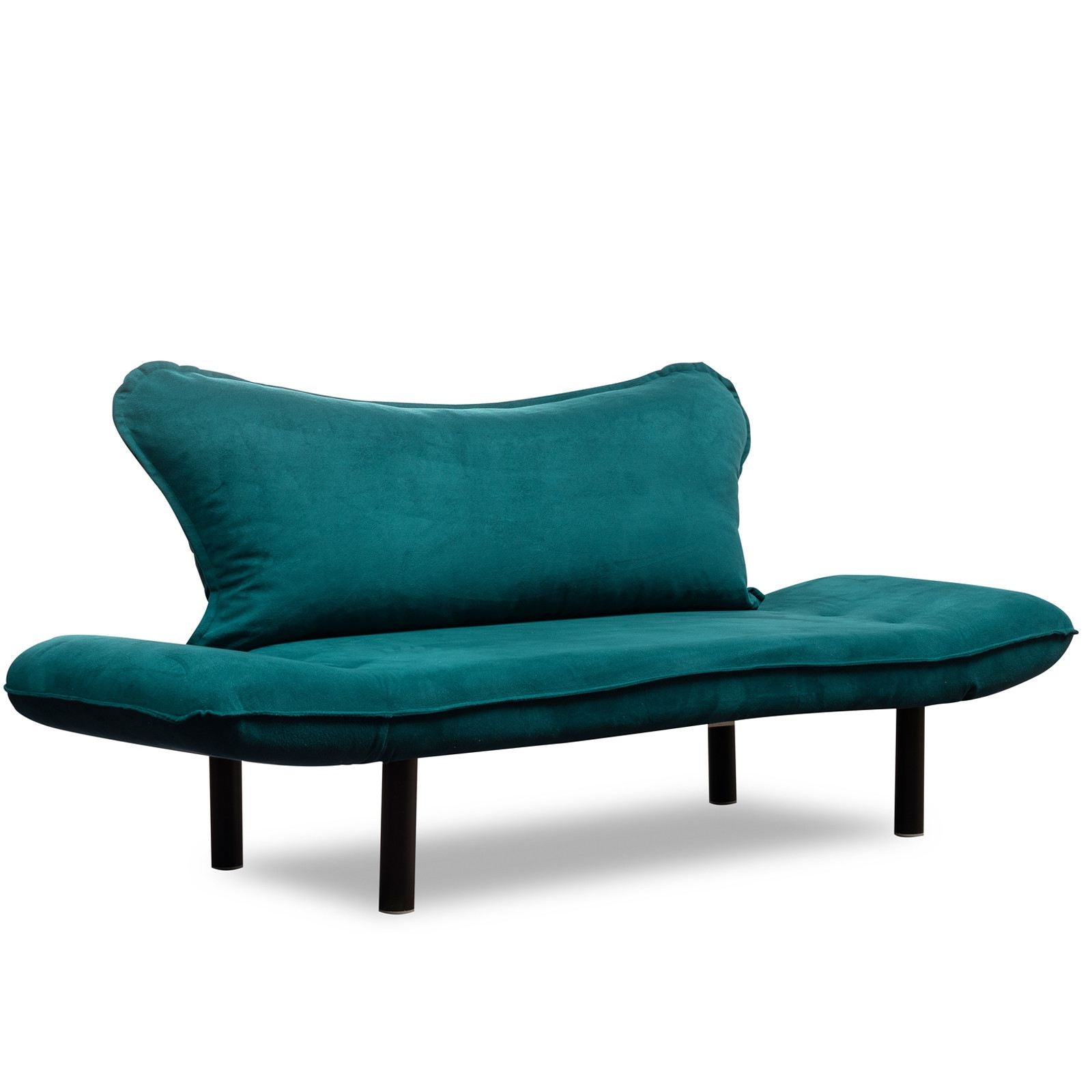 Entdecken Sie das vielseitige Chatto Bettsofa in Petrol Blau – ein stilvolles 2-Sitzer Sofa, das sich schnell in ein komfortables Bett verwandelt!