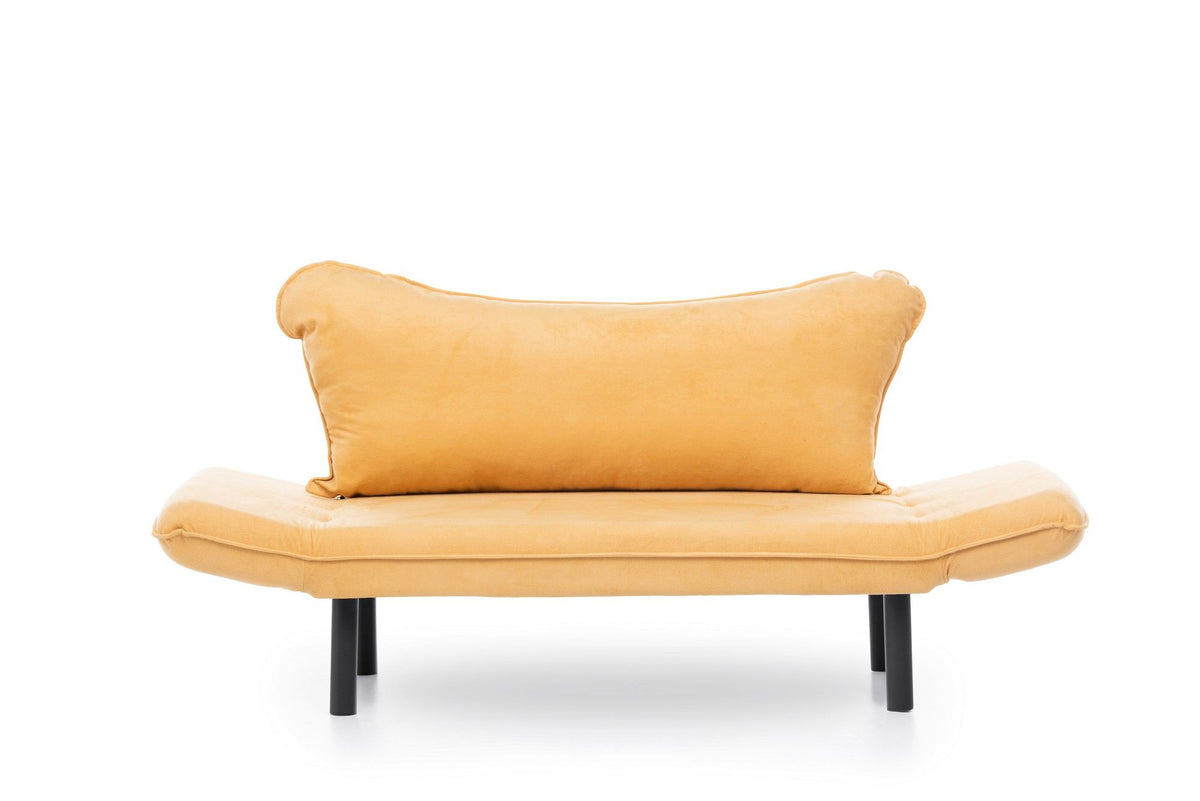 Chatto Bettsofa - Senf in Senf präsentiert im Onlineshop von KAQTU Design AG. Bettsofa ist von Atelier Del Sofa