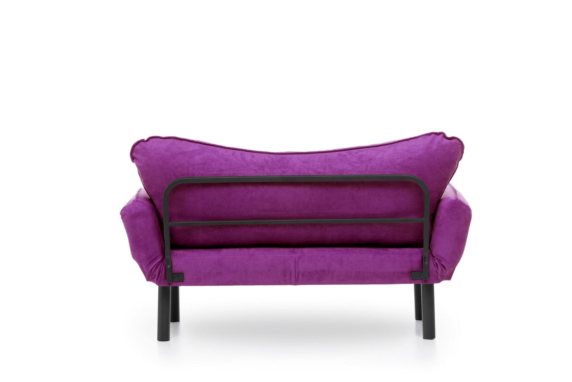 Erleben Sie das elegante Chatto Bettsofa in Lila – ein modernes 2-Sitzer Schlafsofa, das Stil und Bequemlichkeit für Ihr Zuhause bietet.