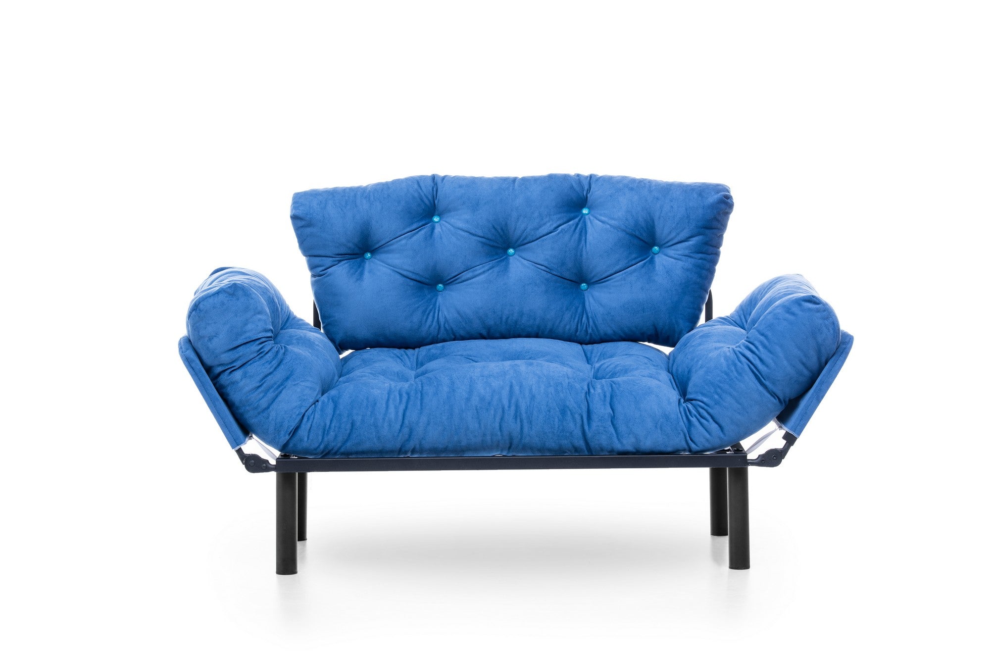 Entdecken Sie das Nitta Bettsofa in Blau von Atelier Del Sofa – die ideale Kombination aus modernem Design und funktionalem Schlafplatz für Ihr Zuhause.