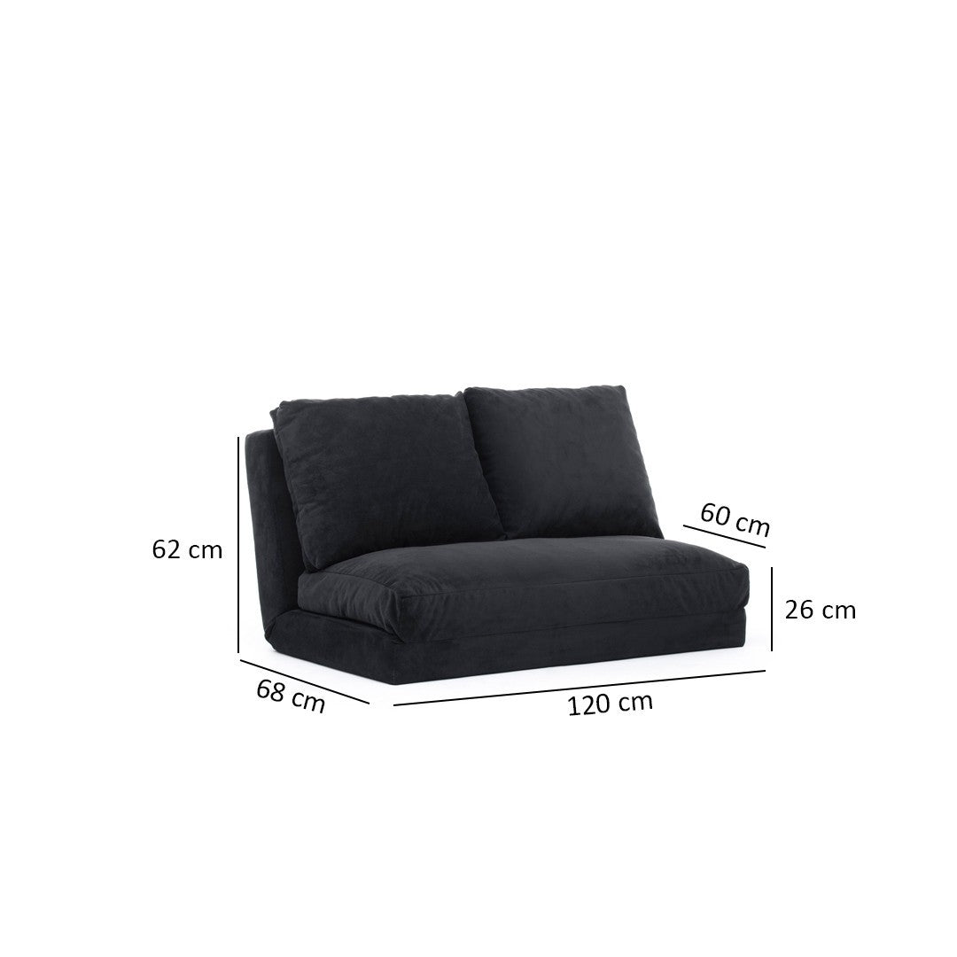 Erleben Sie das Taida Bettsofa in elegantem Schwarz von Atelier Del Sofa – stilvolles Design trifft auf multifunktionalen Komfort für Ihr Zuhause.