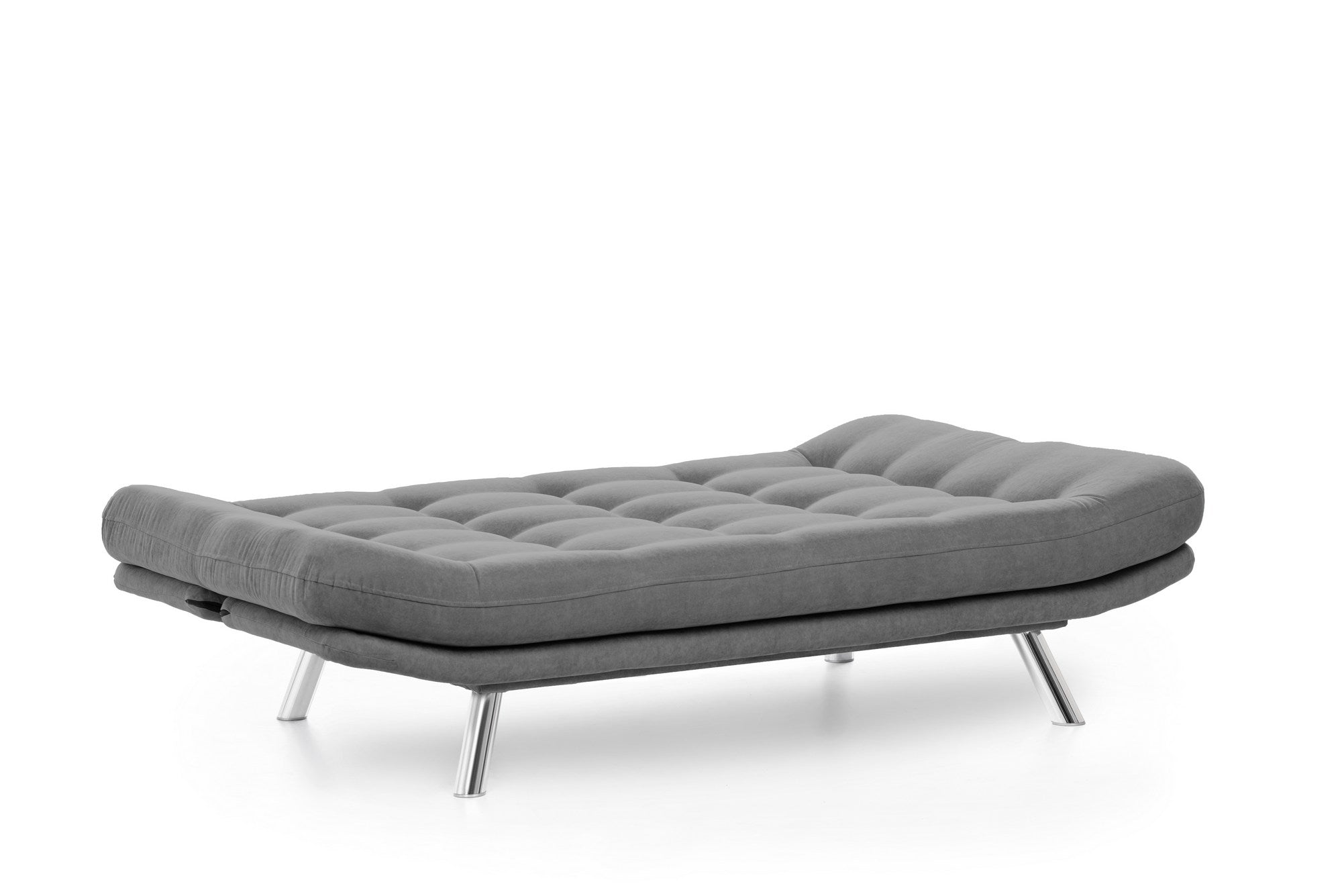 Erleben Sie das Misa Sofabed in Grau von Atelier Del Sofa – ein modernes 3-Sitz-Sofa-Bett, das Komfort, Stil und praktische Nutzung perfekt kombiniert.