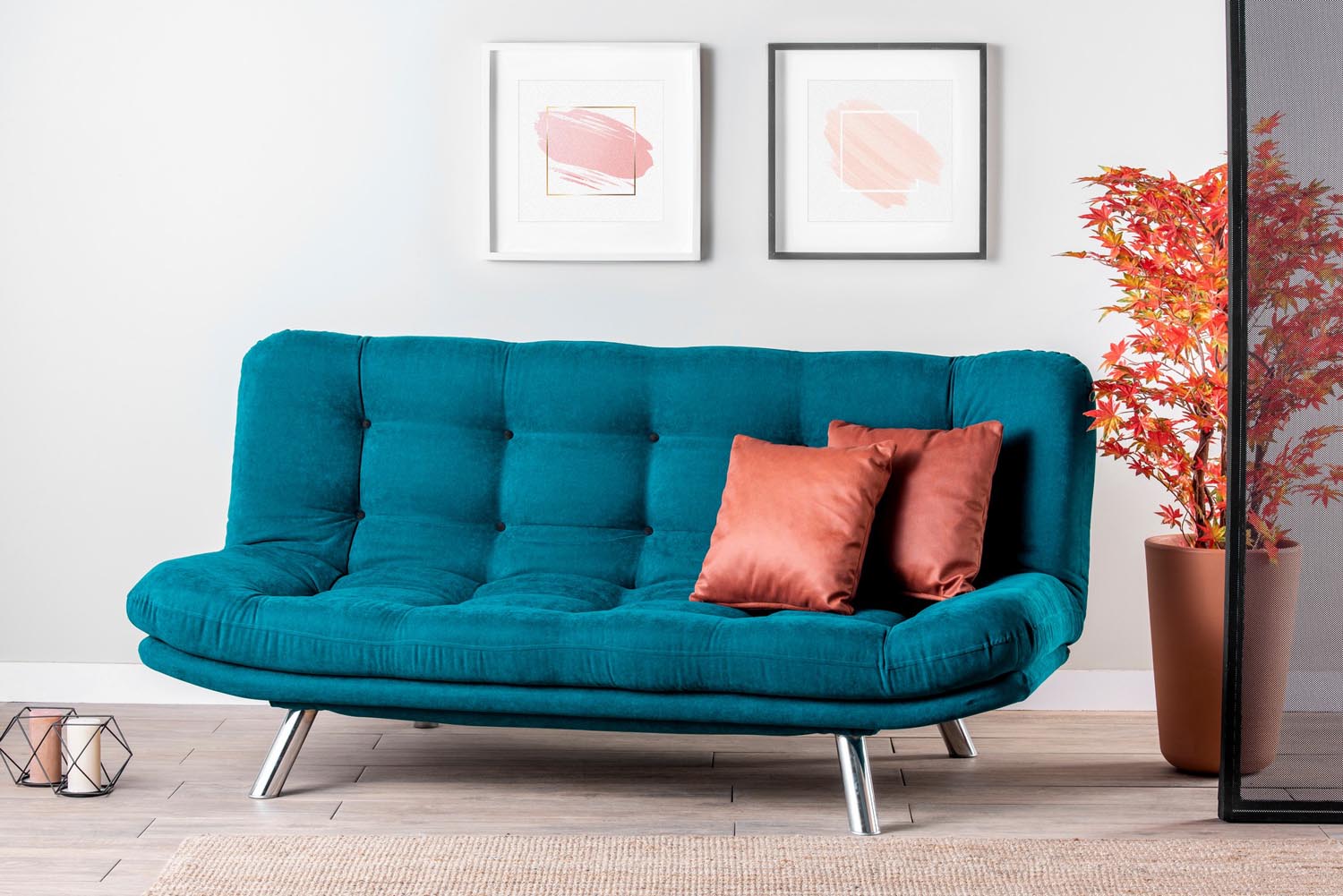 Entdecken Sie das Misa Sofabed in Petrolgrün von Atelier Del Sofa – stilvoll, komfortabel und perfekt für jeden Raum. Ideal für Gäste und entspannte Abende!