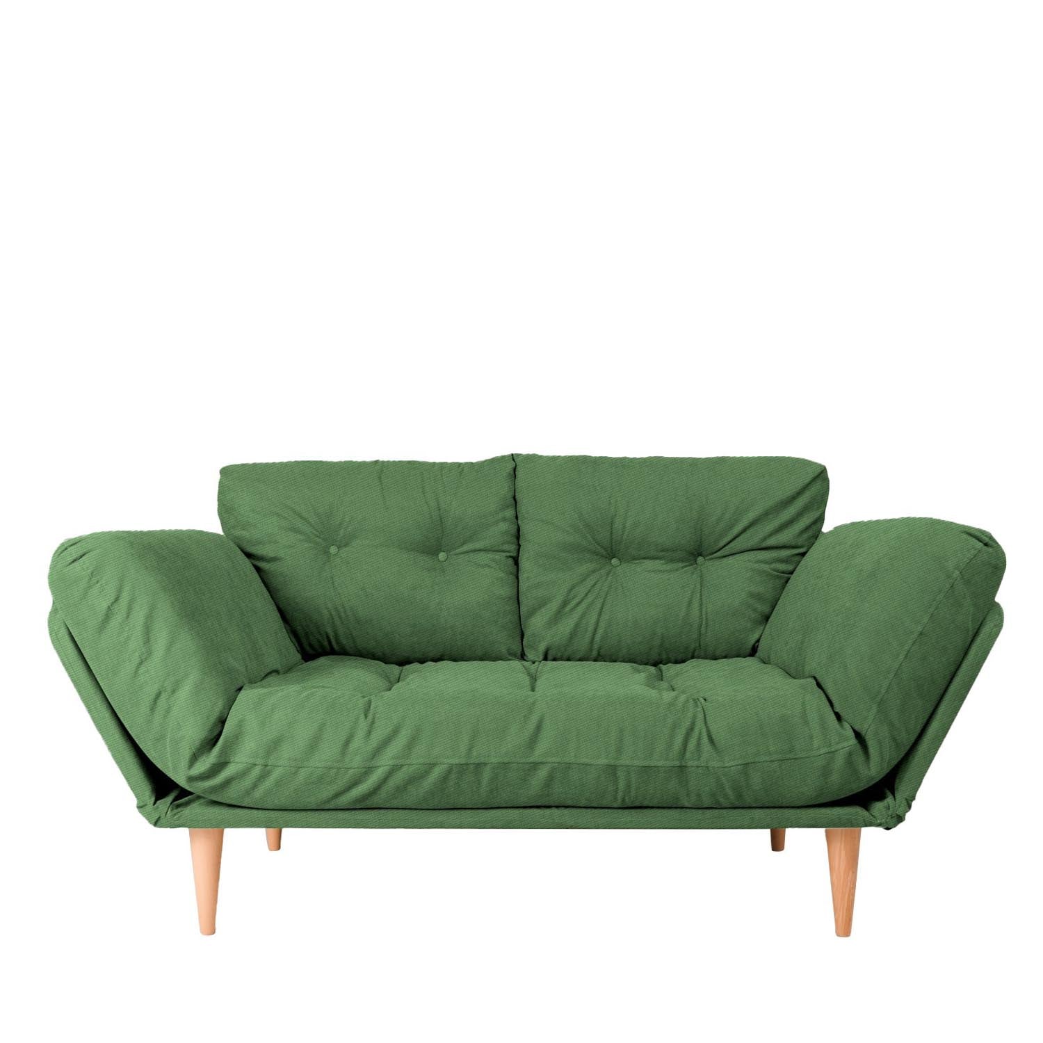Nina Daybed - Green GR106 in Grün präsentiert im Onlineshop von KAQTU Design AG. Bettsofa ist von Atelier Del Sofa