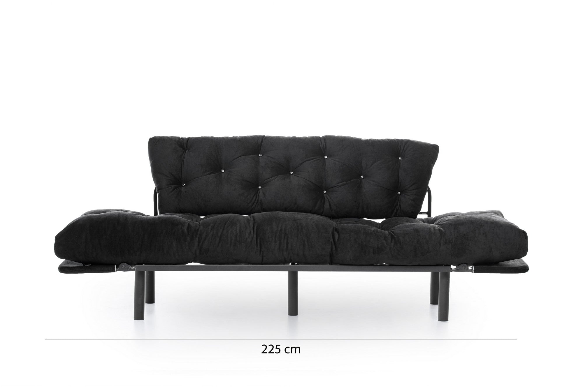 Entdecken Sie das Nitta Triple Bettsofa in edlem Schwarz von Atelier Del Sofa – die perfekte Kombination aus modernem Design und unvergleichlichem Komfort für Ihr Zuhause.