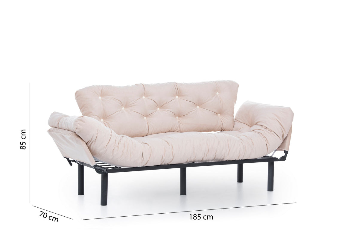 Nitta Triple Bettsofa - Sahne in Sahne präsentiert im Onlineshop von KAQTU Design AG. Bettsofa ist von Atelier Del Sofa