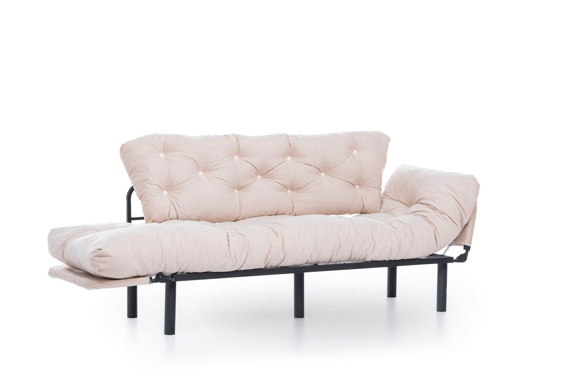 Nitta Triple Bettsofa - Sahne in Sahne präsentiert im Onlineshop von KAQTU Design AG. Bettsofa ist von Atelier Del Sofa