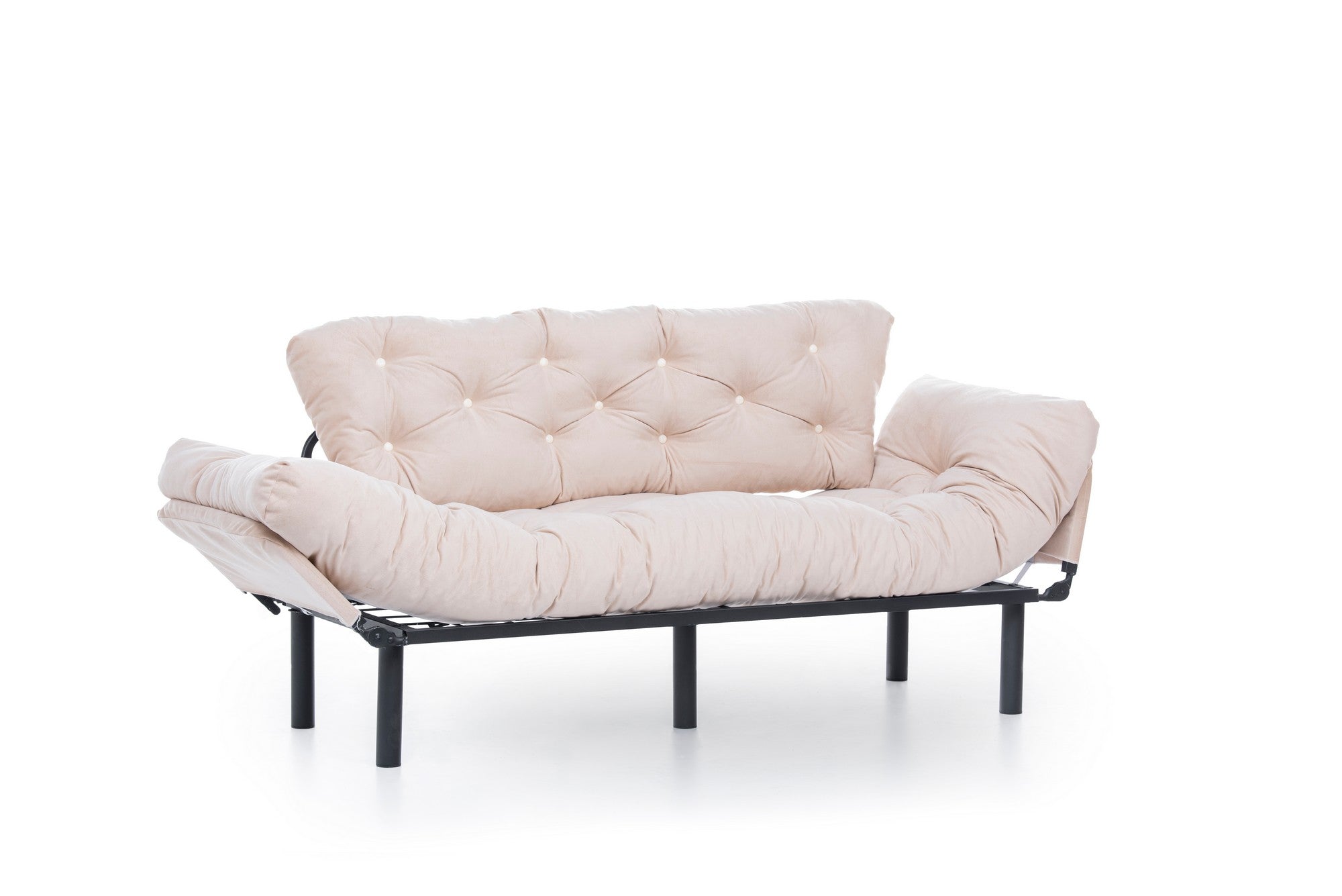 Entdecken Sie das Nitta Triple Bettsofa in Sahne von Atelier Del Sofa – ein stilvolles 3-Sitzer Schlafsofa, das Komfort und Funktionalität vereint.