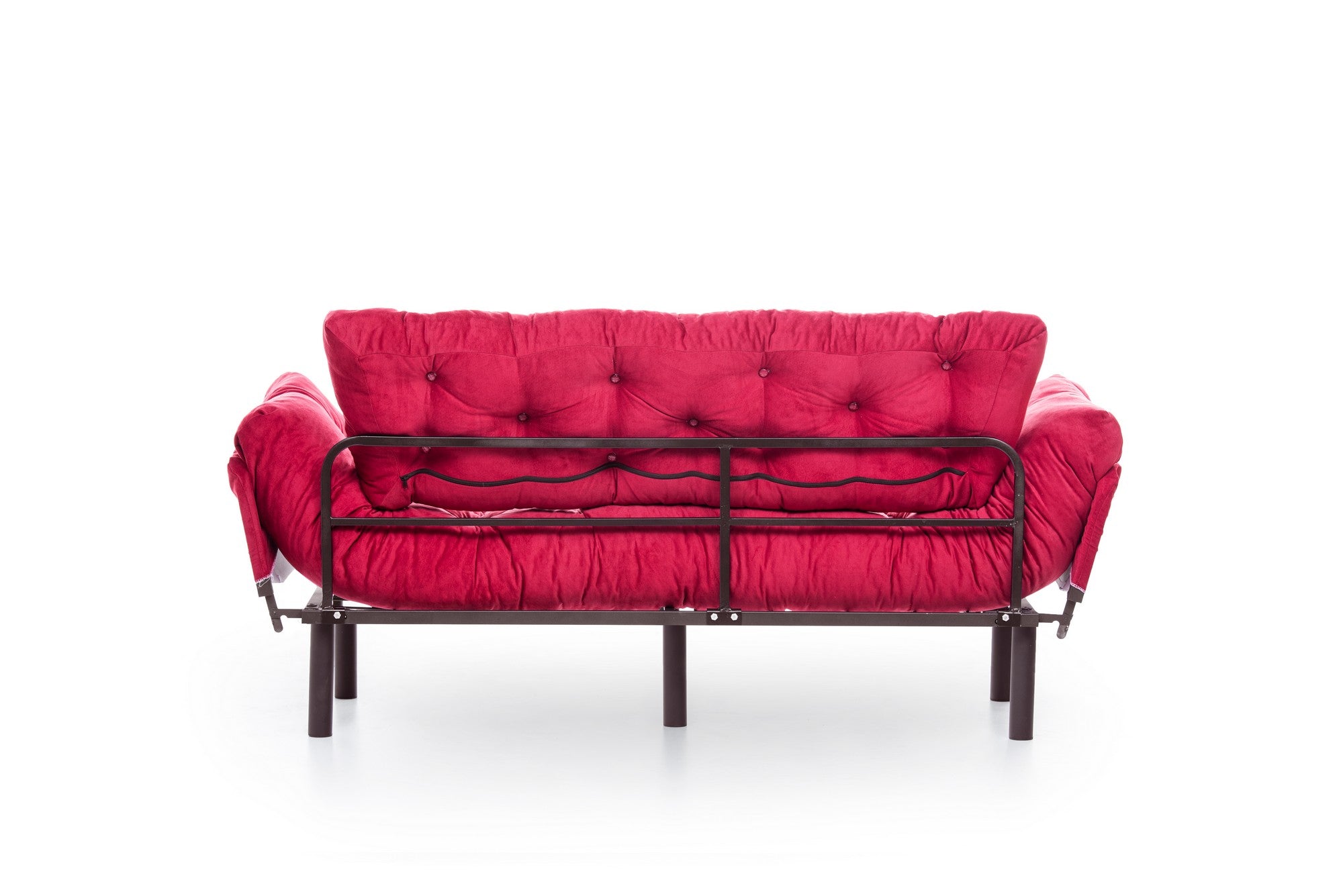 Entdecken Sie das Nitta Triple Bettsofa in Maroon von Atelier Del Sofa – ein stilvolles 3-Sitzer Sofa, das Funktionalität und zeitgenössische Eleganz vereint.