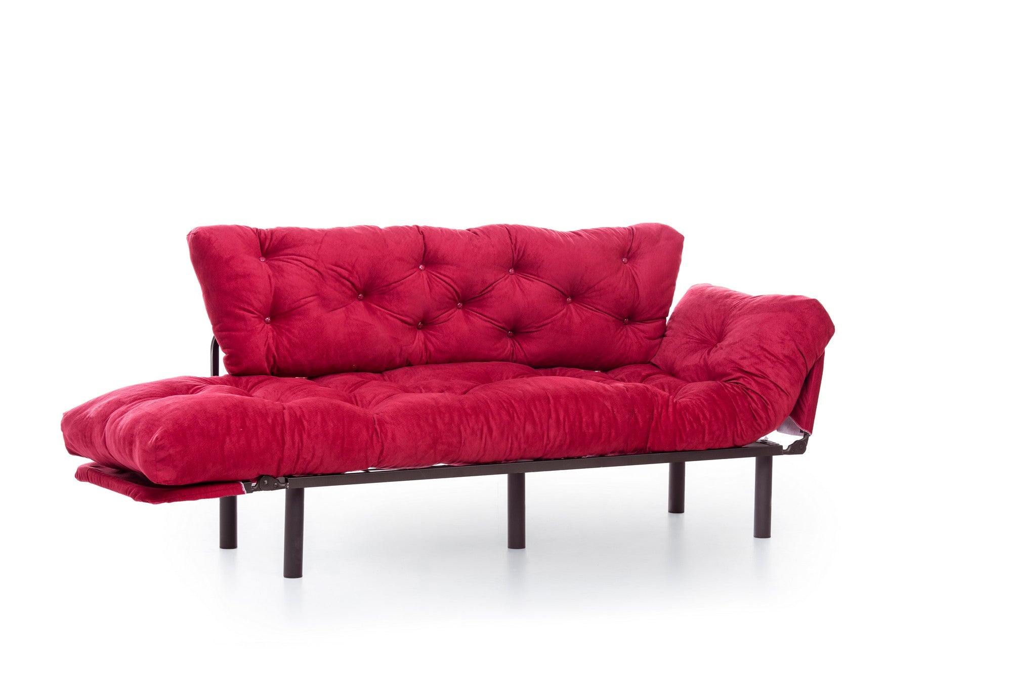 Erleben Sie das Nitta Triple Bettsofa in Maroon von Atelier Del Sofa – ein elegantes 3-Sitzer Sofa, das Komfort und modernes Design perfekt kombiniert.
