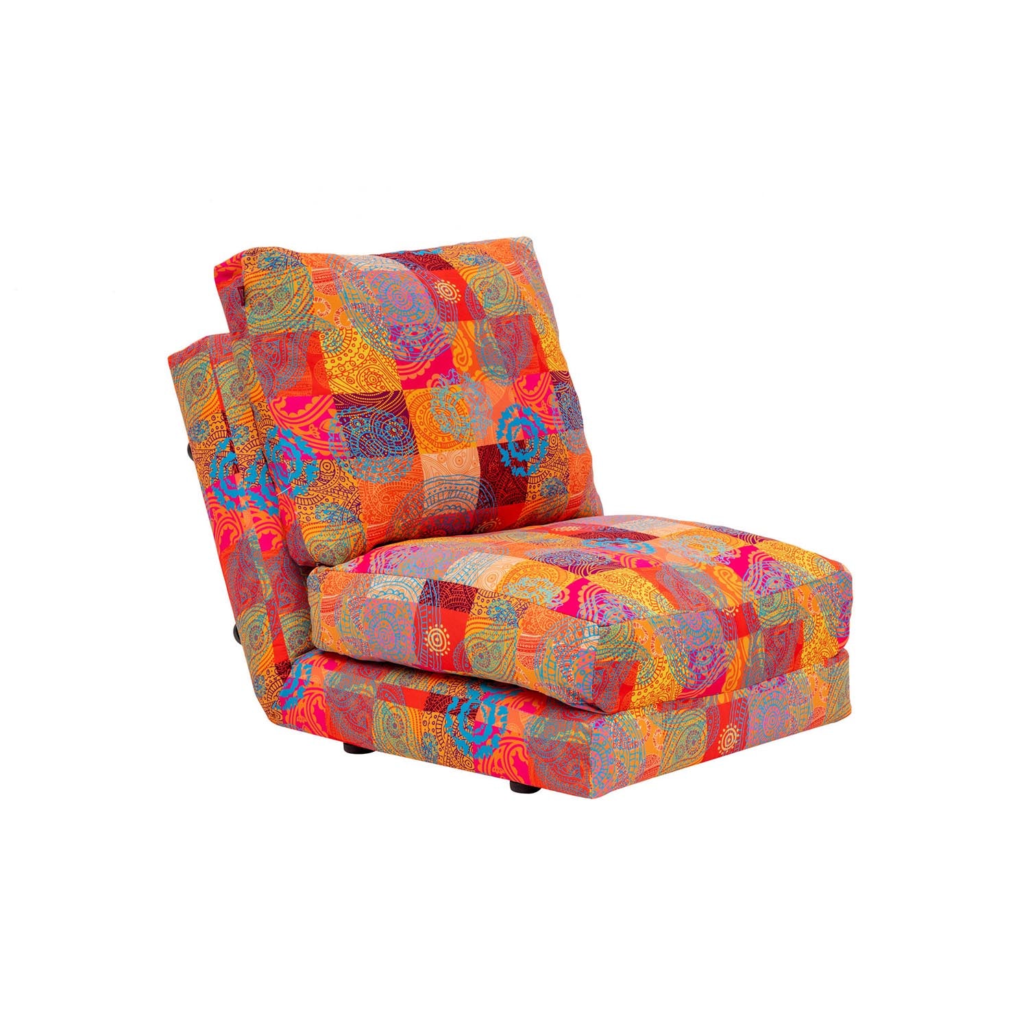 Taida 1 - Seater - Patchwork in Mehrfarbig präsentiert im Onlineshop von KAQTU Design AG. Bettsofa ist von Atelier Del Sofa