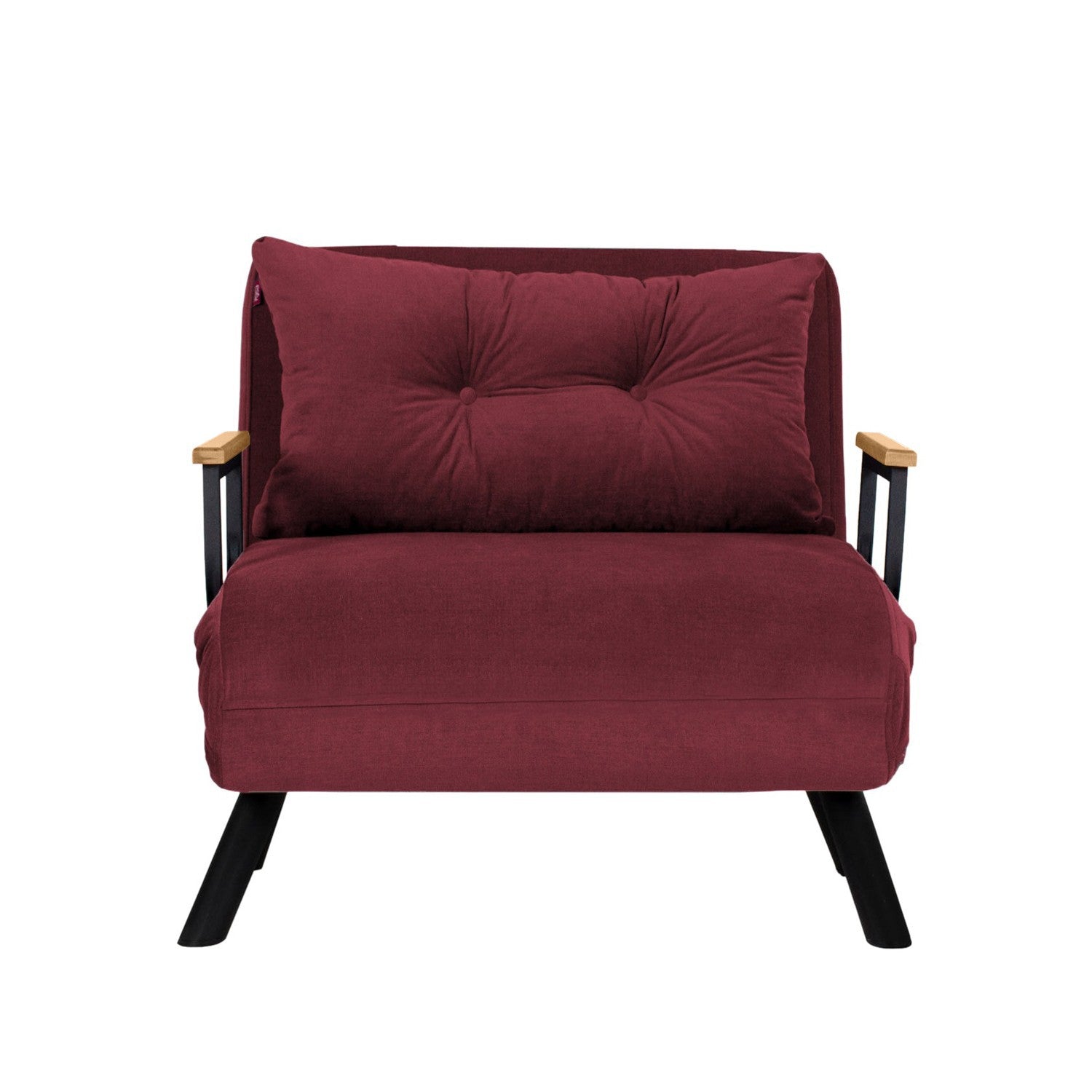 Sando Single - Maroon in Maroons präsentiert im Onlineshop von KAQTU Design AG. Bettsofa ist von Atelier Del Sofa