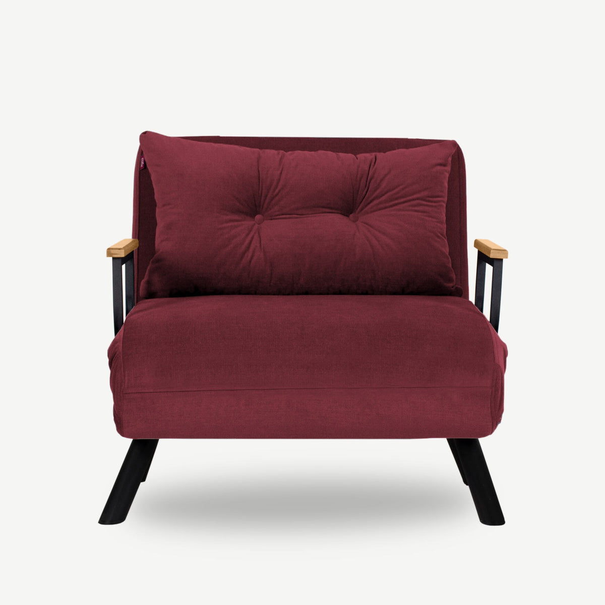 Sando Single Bettsofa - Maroons in Maroons präsentiert im Onlineshop von KAQTU Design AG. Bettsessel ist von Atelier Del Sofa