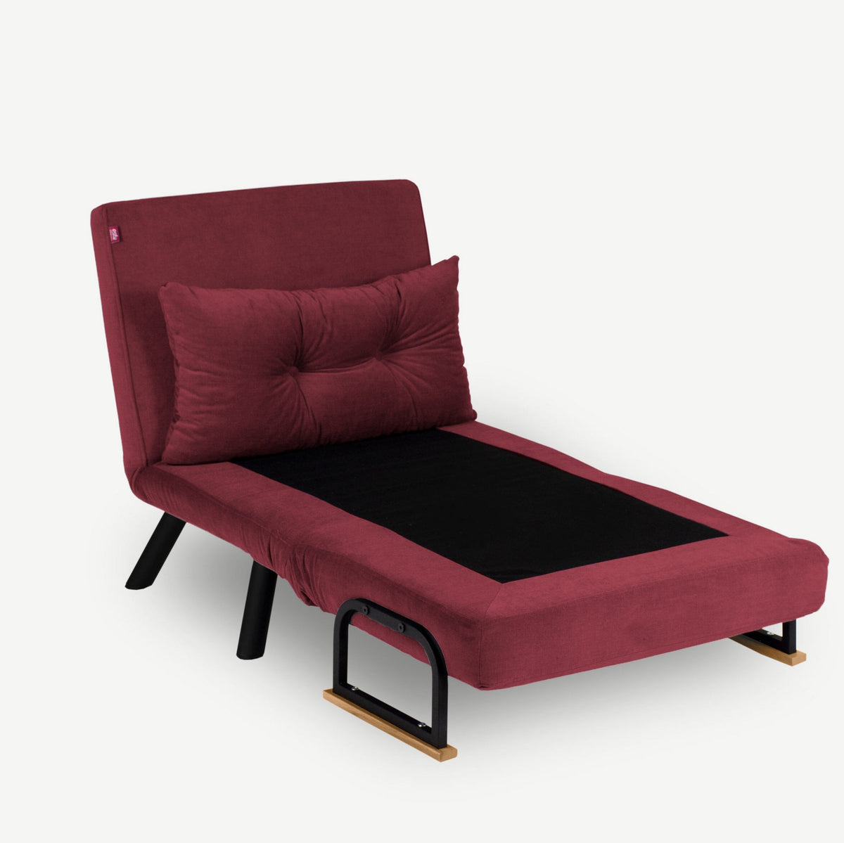 Sando Single Bettsofa - Maroons in Maroons präsentiert im Onlineshop von KAQTU Design AG. Bettsessel ist von Atelier Del Sofa
