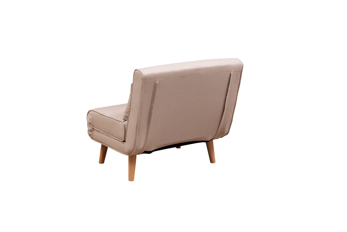Folde Single Bettsofa - Sahne in Sahne präsentiert im Onlineshop von KAQTU Design AG. Bettsessel ist von Atelier Del Sofa