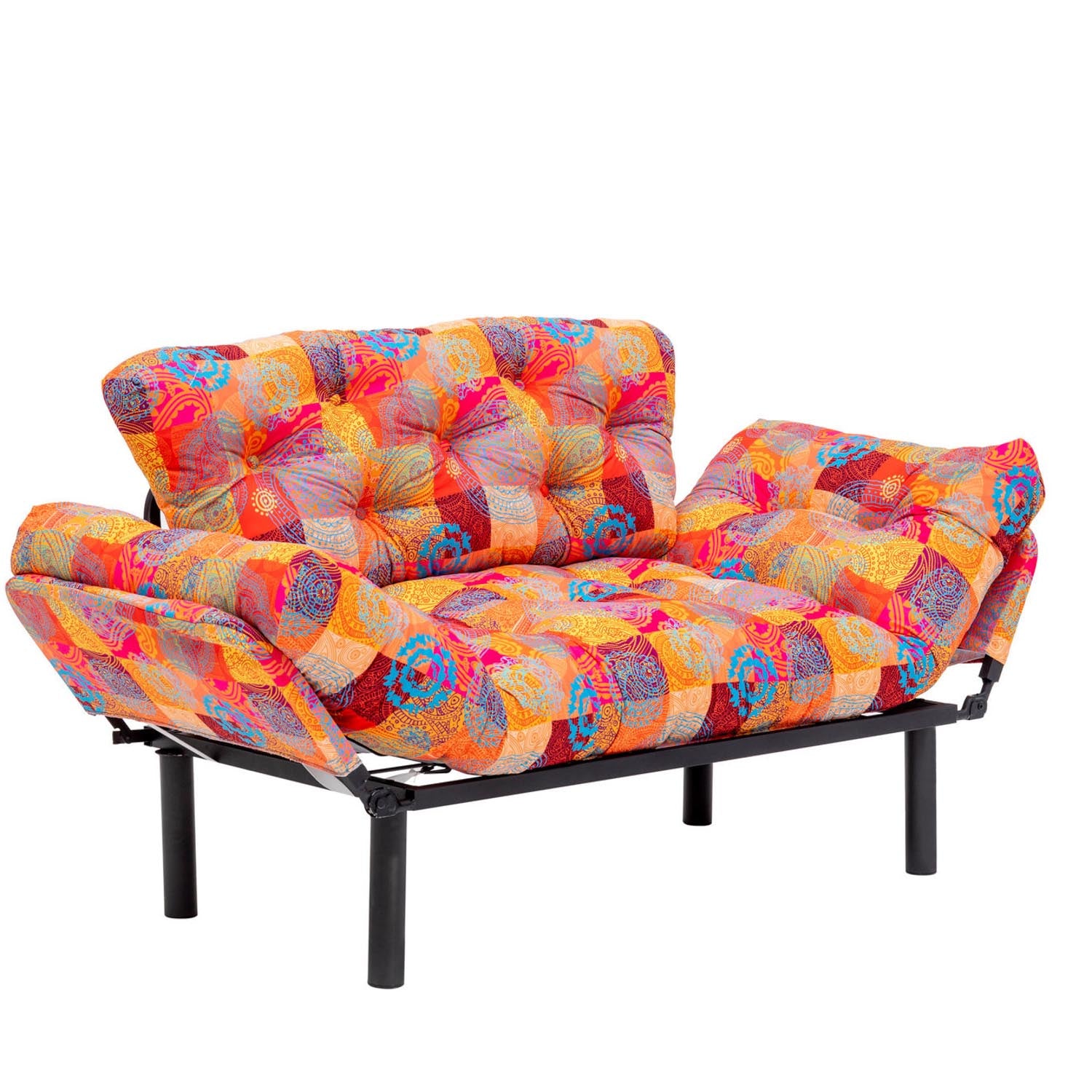 Nitta - Patchwork in Mehrfarbig präsentiert im Onlineshop von KAQTU Design AG. Bettsofa ist von Atelier Del Sofa