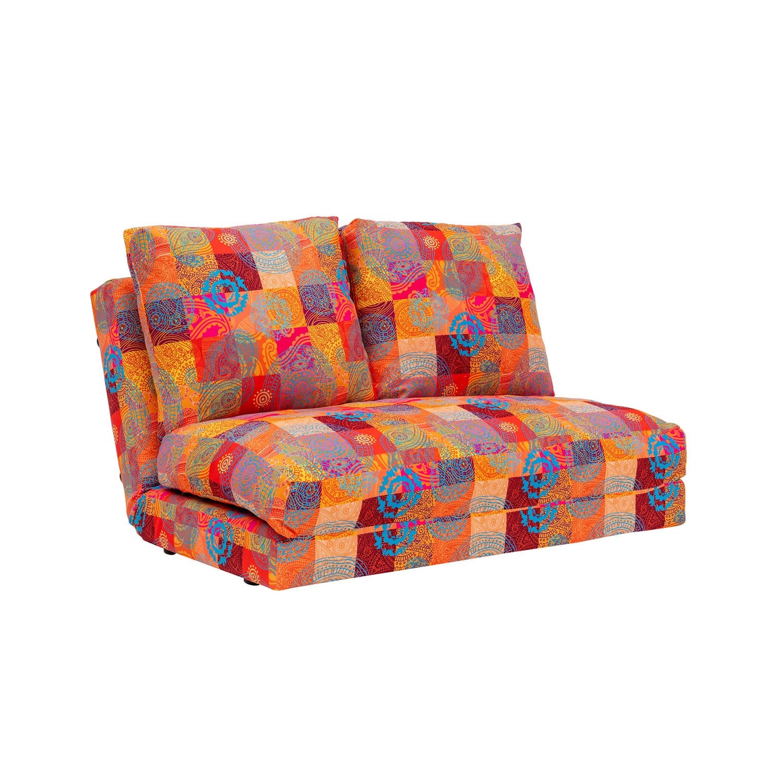 Taida - Patchwork in Mehrfarbig präsentiert im Onlineshop von KAQTU Design AG. Bettsofa ist von Atelier Del Sofa