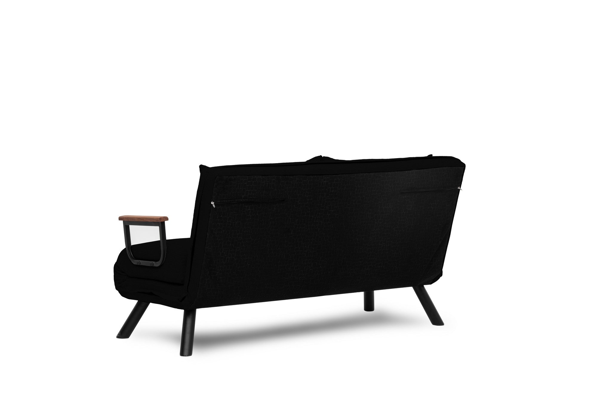 Entdecken Sie das Sando 2-Sitzer Schlafsofa in elegantem Schwarz – ideal für stilvolle Entspannung und als praktisches Gästebett.