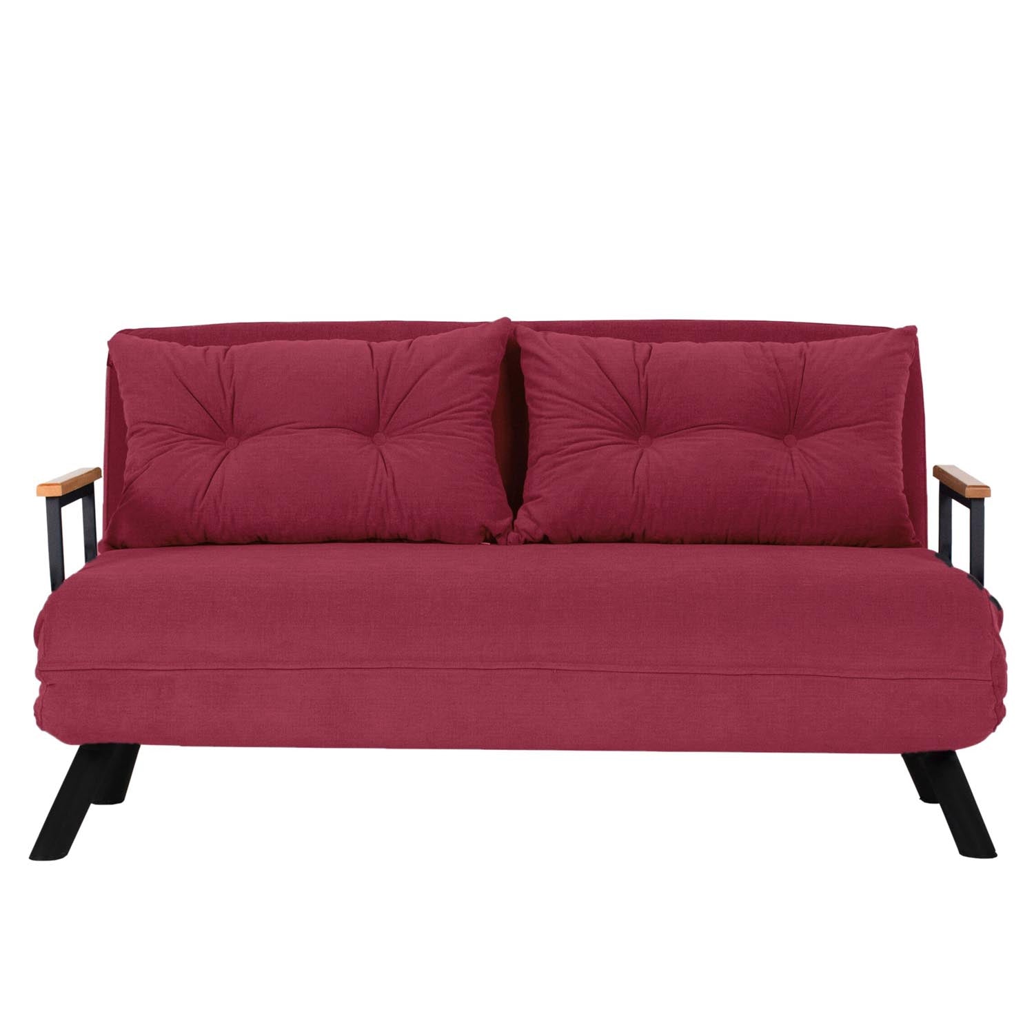 Entdecken Sie das Sando 2-Sitzer Schlafsofa in warmem Kastanienbraun – die perfekte Kombination aus Komfort und modernem Design für Ihr Zuhause!