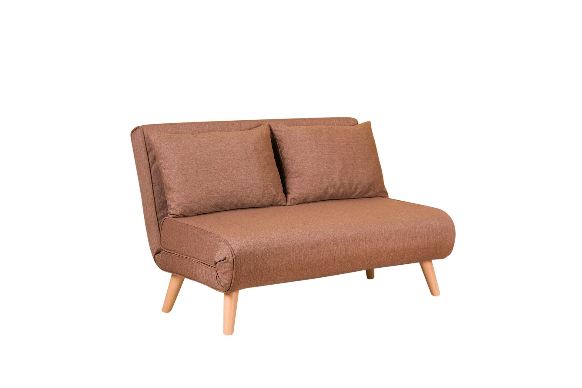 Entdecken Sie das Folde 2 Bettsofa in elegantem Braun – ideal für Komfort und Stil in Ihrem Zuhause. Perfekt für Gäste und kleine Räume!