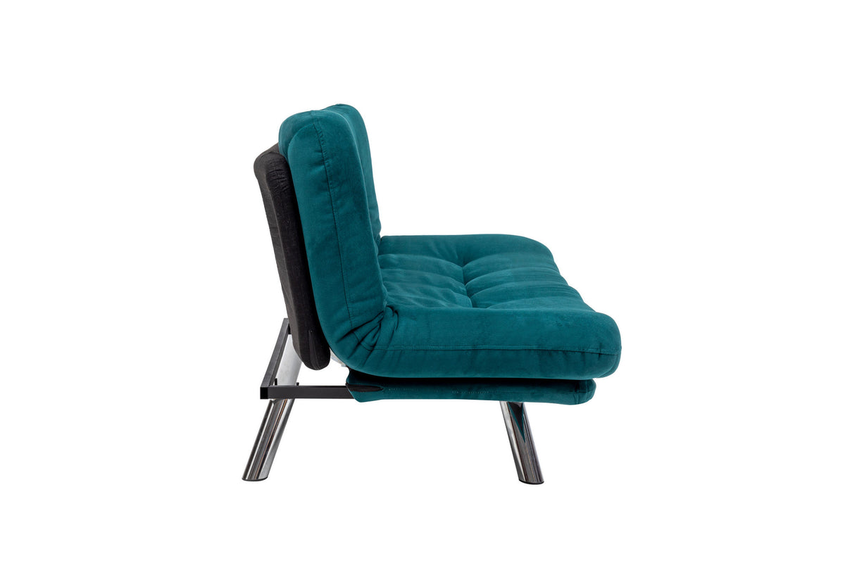 Misa Small Sofabed Bettsofa - Petrolgrün in Petrolgrün präsentiert im Onlineshop von KAQTU Design AG. Bettsofa ist von Atelier Del Sofa