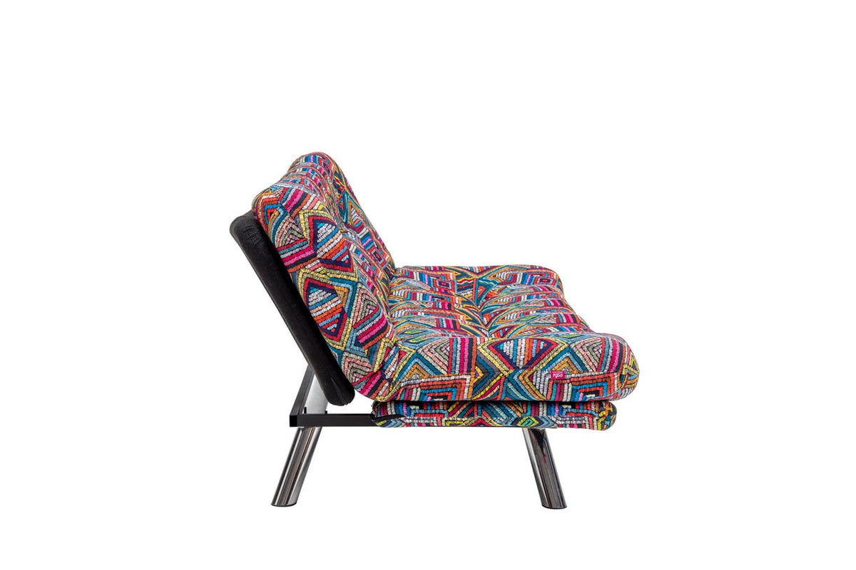 Misa Small Sofabed Bettsofa - Mehrfarbig in Mehrfarbig präsentiert im Onlineshop von KAQTU Design AG. Bettsofa ist von Atelier Del Sofa