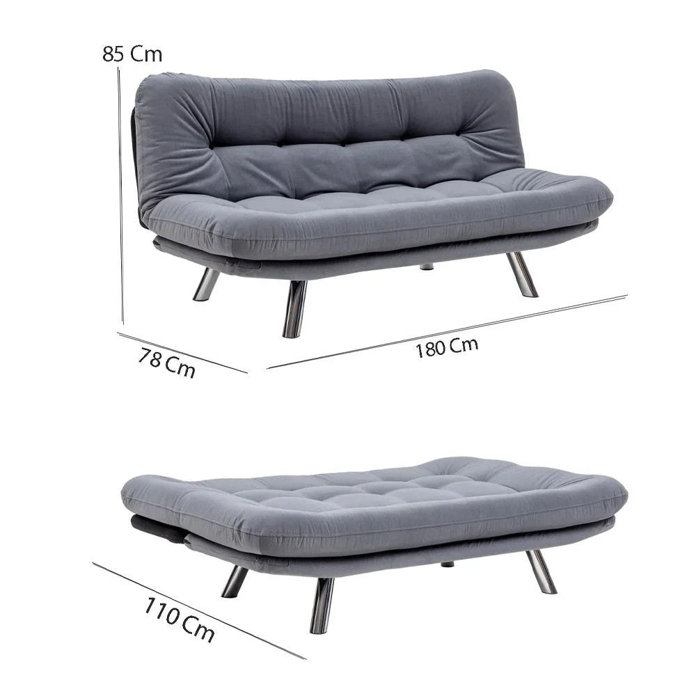 Misa Small Sofabed Bettsofa - Mehrfarbig in Mehrfarbig präsentiert im Onlineshop von KAQTU Design AG. Bettsofa ist von Atelier Del Sofa