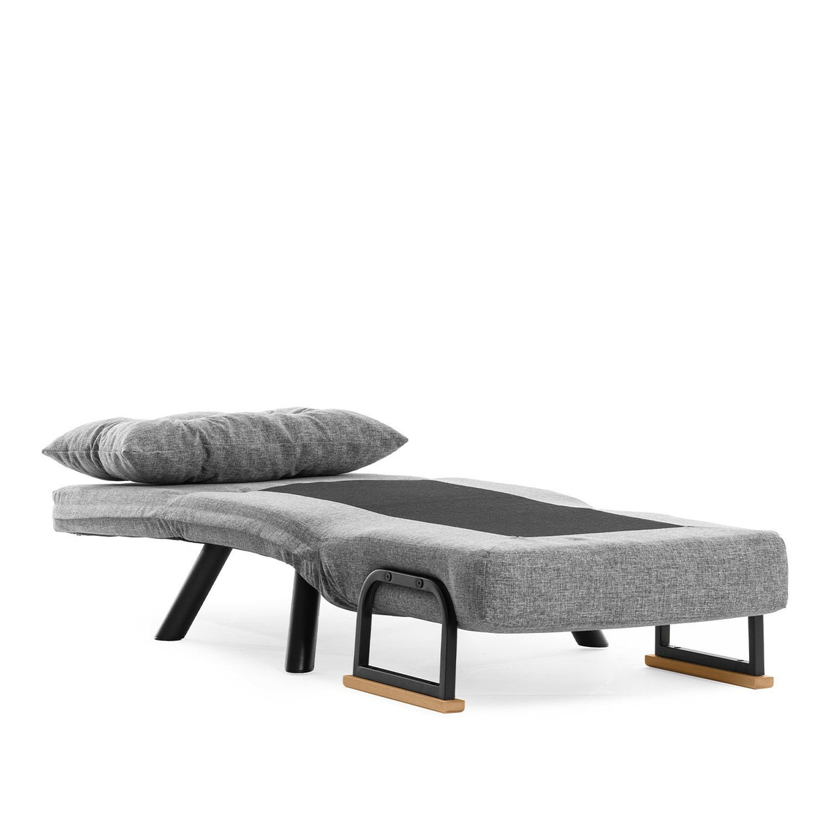 Sando Single Bettsofa - Hellgrau in Hellgrau präsentiert im Onlineshop von KAQTU Design AG. Bettsessel ist von Atelier Del Sofa