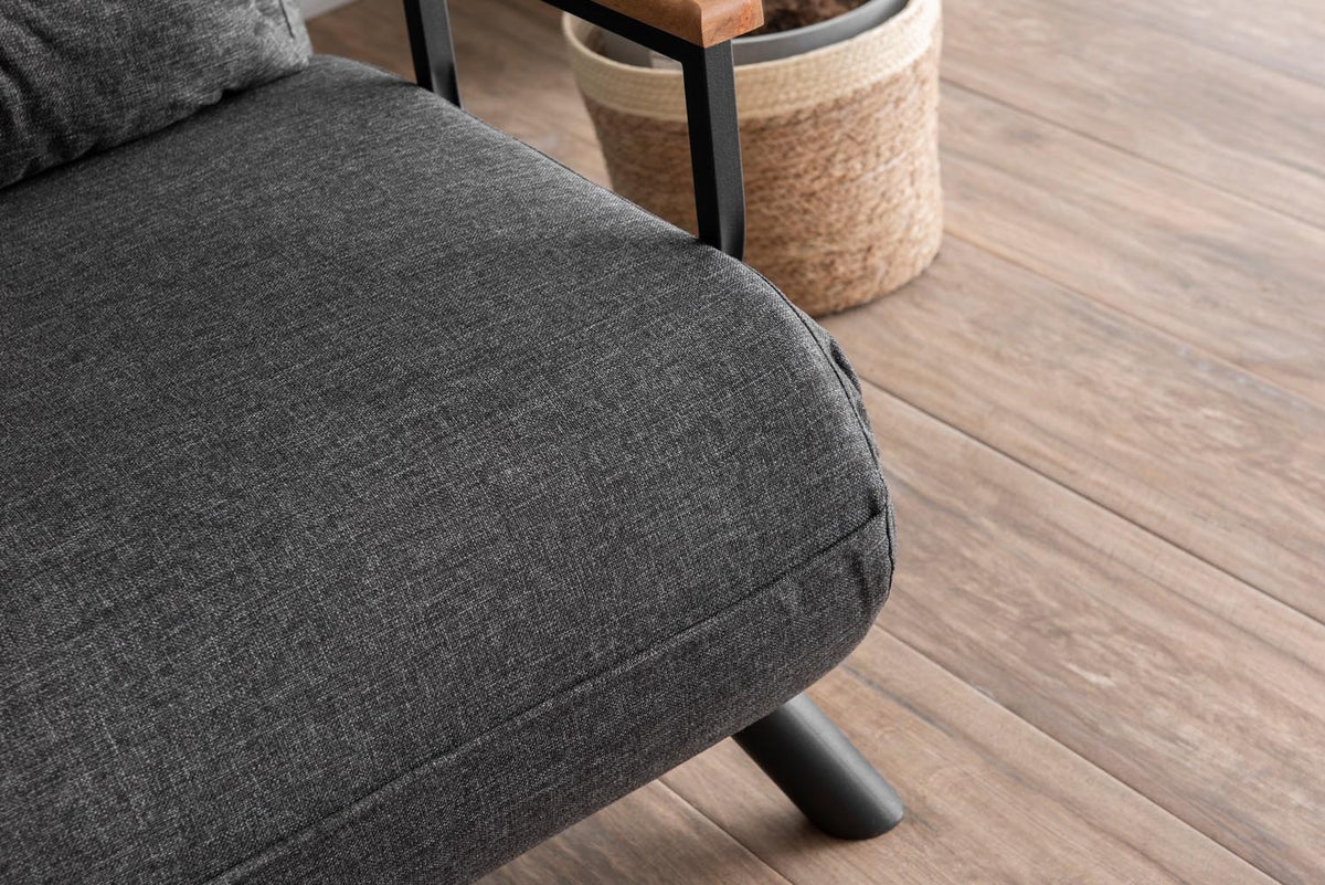 Sando 2 Bettsofa - Dunkelgrau in Dunkelgrau präsentiert im Onlineshop von KAQTU Design AG. Bettsofa ist von Atelier Del Sofa