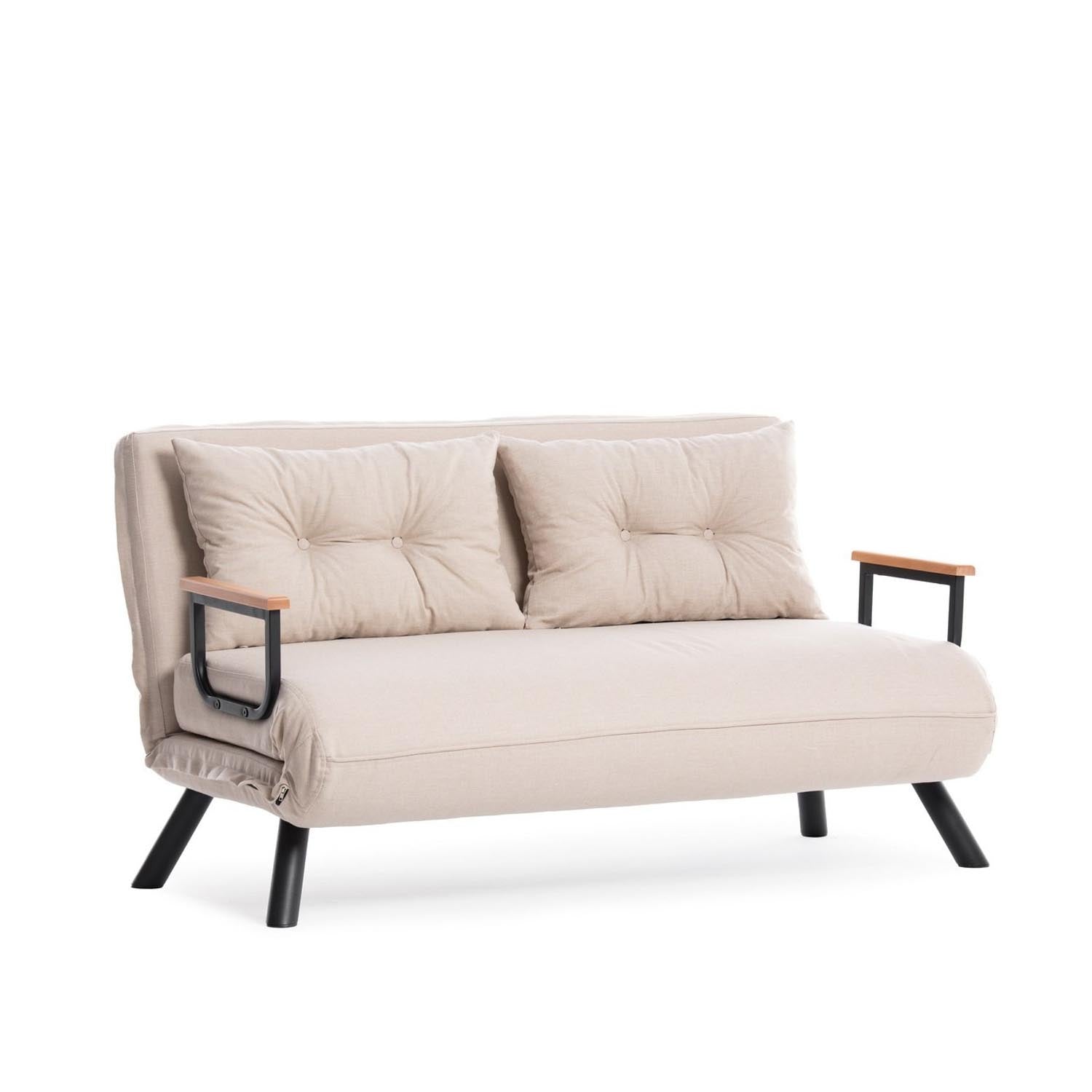 Sando v2 2-Seater - Cream in Sahne präsentiert im Onlineshop von KAQTU Design AG. Bettsofa ist von Atelier Del Sofa