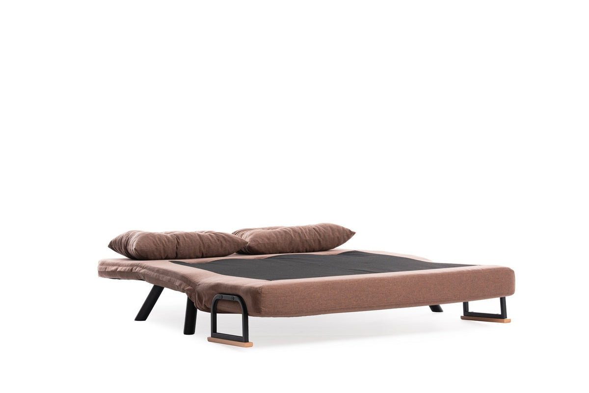 Sando 2 Bettsofa - Hellbraun in Hellbraun präsentiert im Onlineshop von KAQTU Design AG. Bettsofa ist von Atelier Del Sofa
