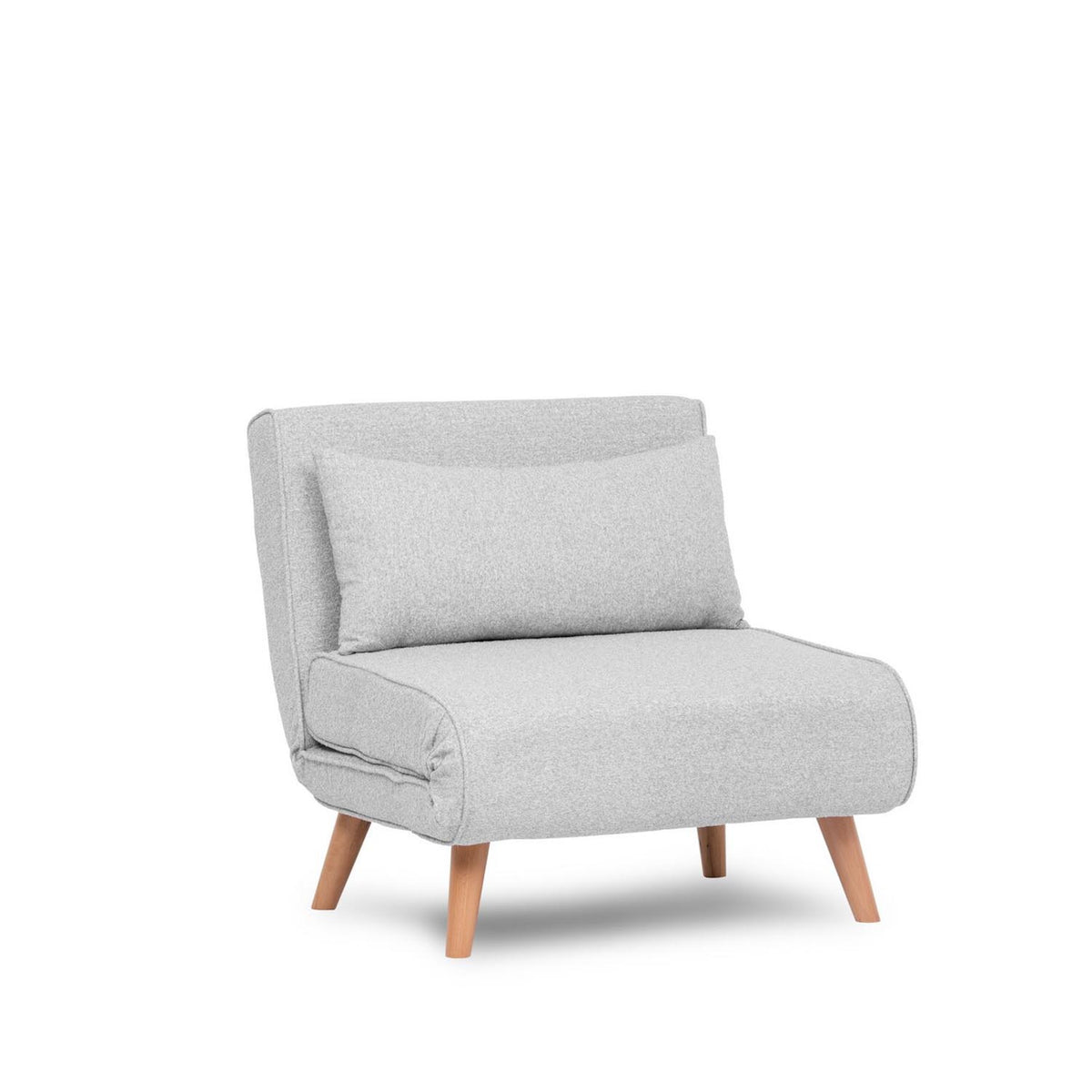 Folde Single Bettsofa - Grau in Grau präsentiert im Onlineshop von KAQTU Design AG. Bettsessel ist von Atelier Del Sofa
