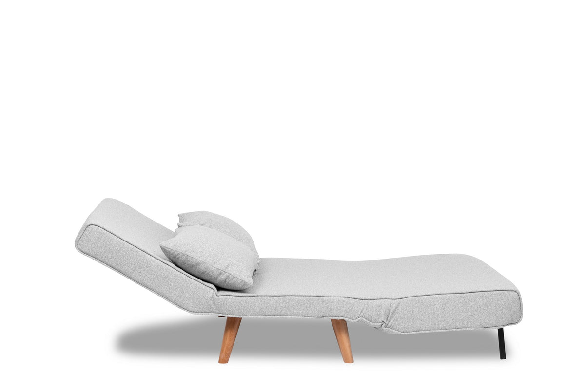 Folde 2 Bettsofa - Grau in Grau präsentiert im Onlineshop von KAQTU Design AG. Bettsofa ist von Atelier Del Sofa