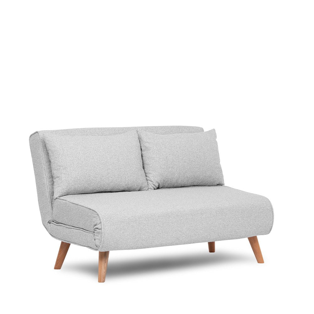 Folde 2 Bettsofa - Grau in Grau präsentiert im Onlineshop von KAQTU Design AG. Bettsofa ist von Atelier Del Sofa