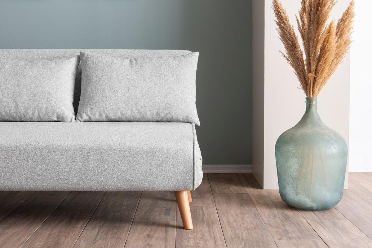 Folde 2 Bettsofa - Grau in Grau präsentiert im Onlineshop von KAQTU Design AG. Bettsofa ist von Atelier Del Sofa