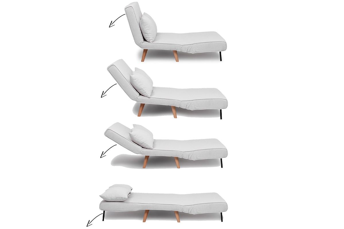 Folde 2 Bettsofa - Weiss in Weiss präsentiert im Onlineshop von KAQTU Design AG. Bettsofa ist von Atelier Del Sofa