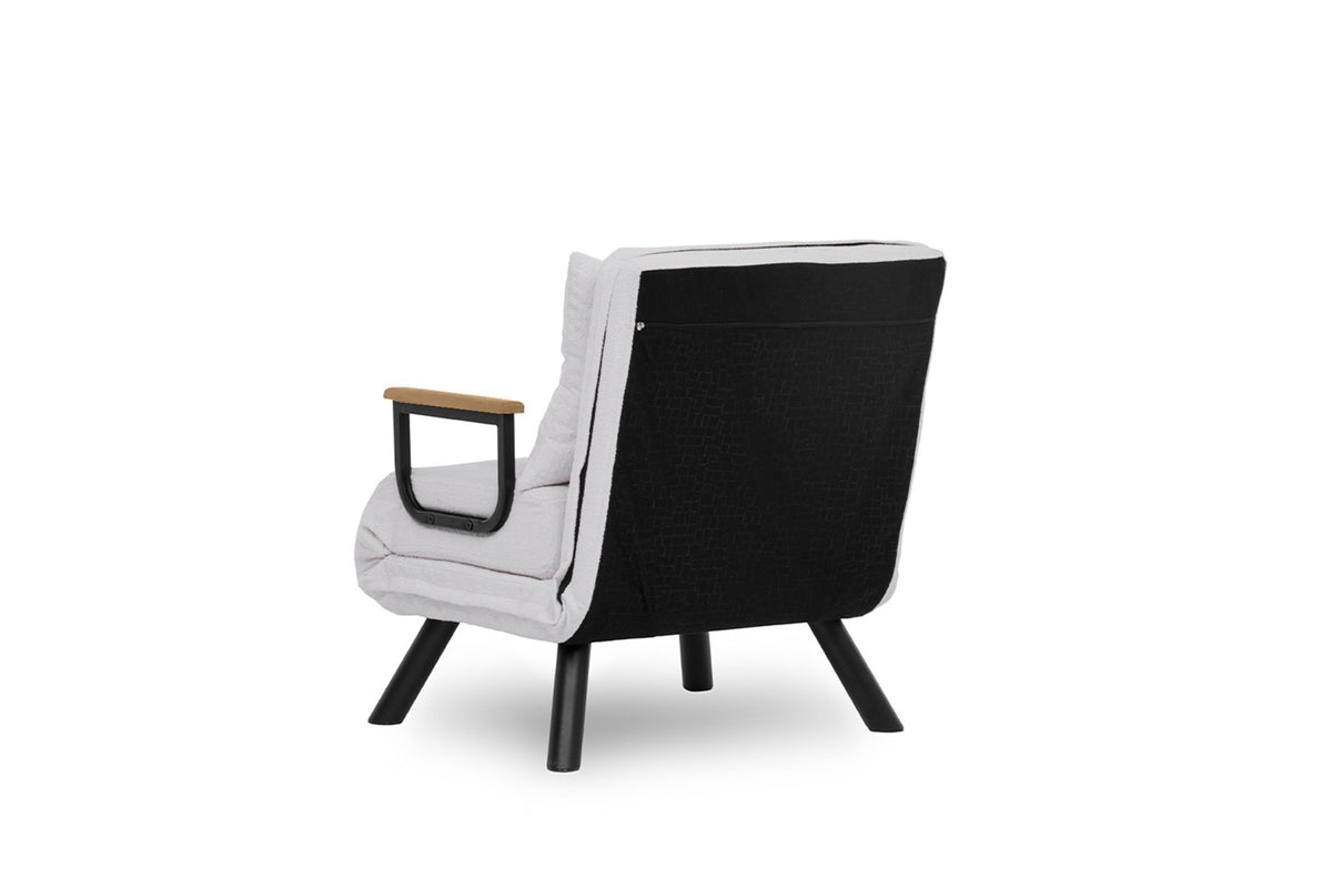 Sando Single Bettsofa - Weiss in Weiss präsentiert im Onlineshop von KAQTU Design AG. Bettsessel ist von Atelier Del Sofa