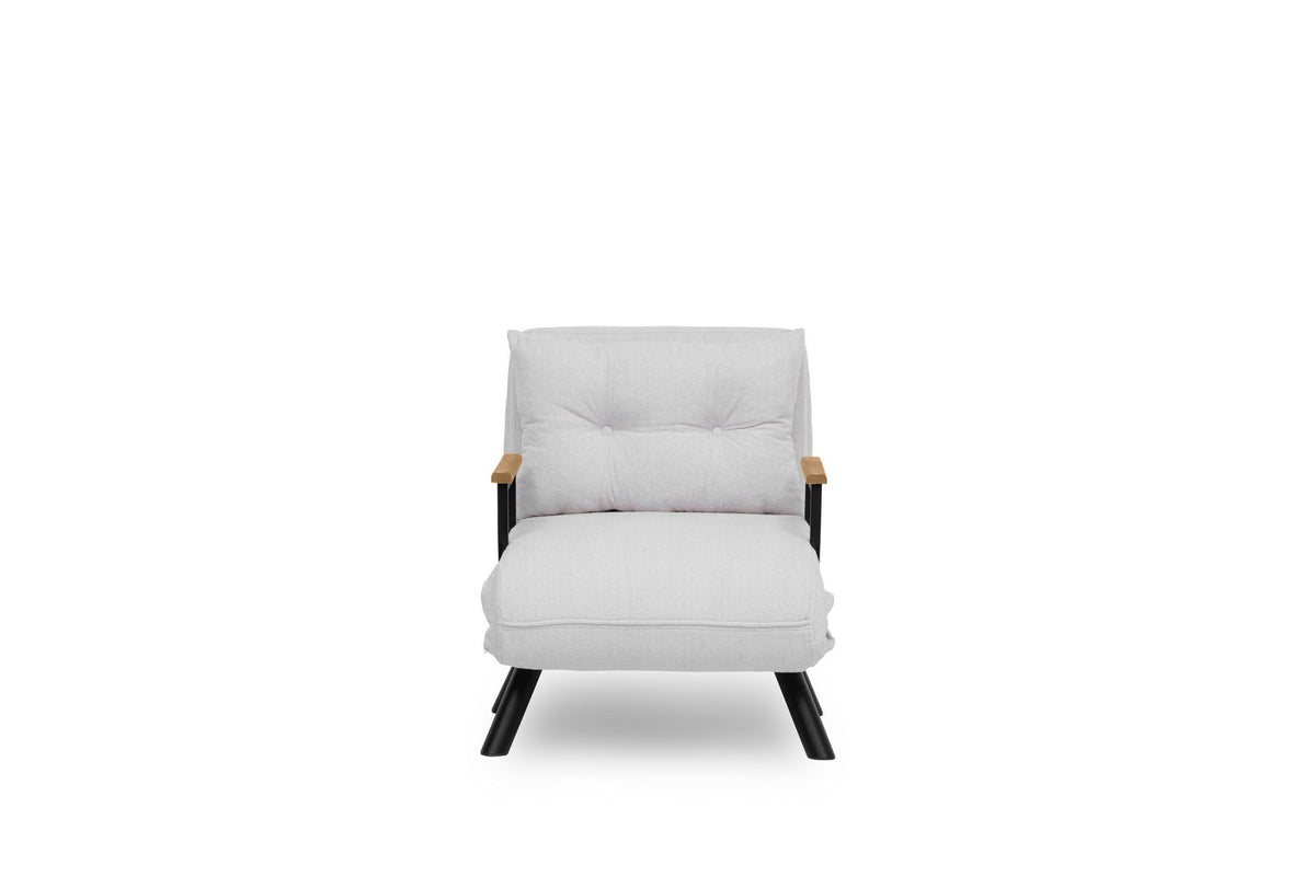 Sando Single Bettsofa - Weiss in Weiss präsentiert im Onlineshop von KAQTU Design AG. Bettsessel ist von Atelier Del Sofa