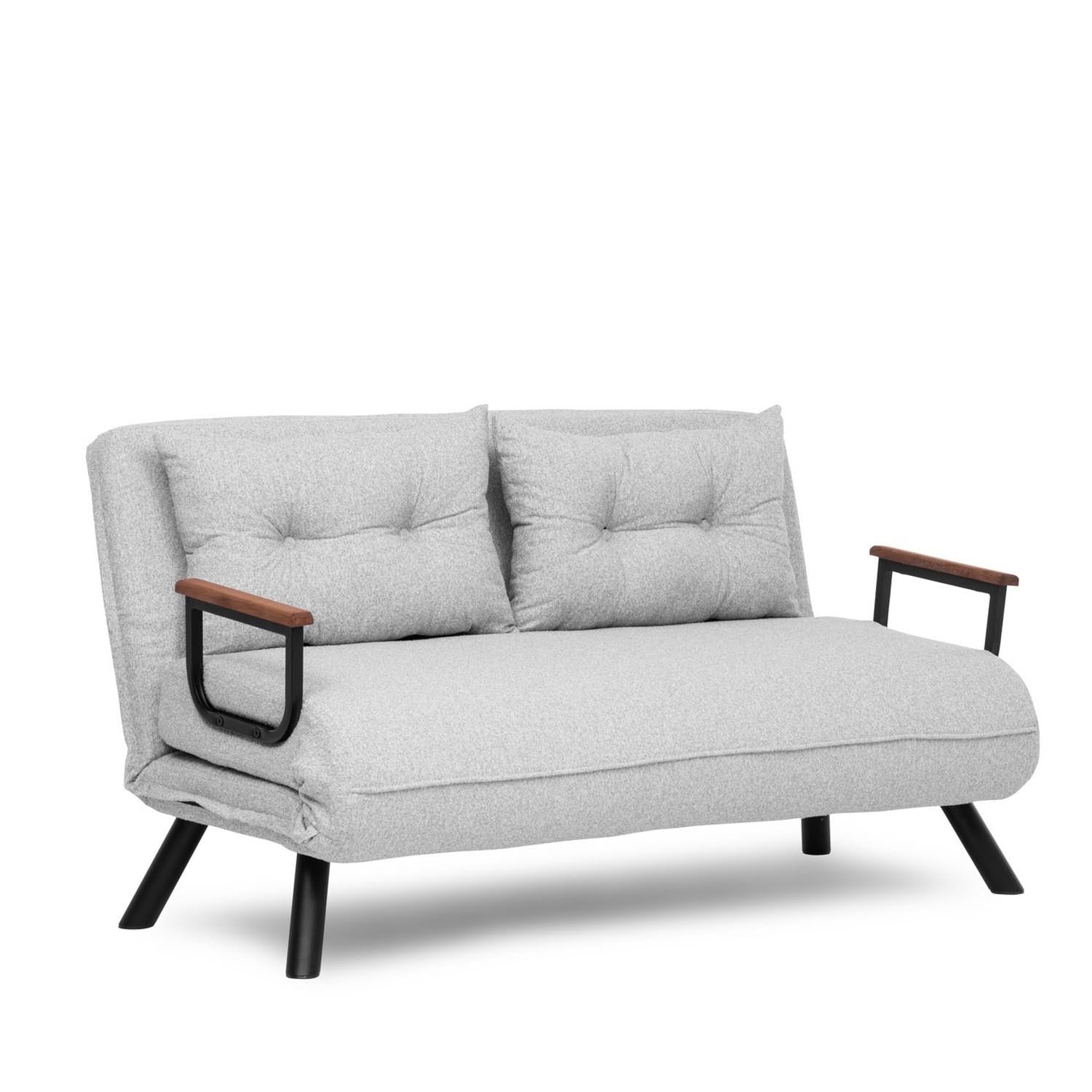 Erleben Sie das Sando 2-Sitzer Schlafsofa in Grau von Atelier Del Sofa – ein stilvolles Möbelstück, das Komfort und Funktionalität vereint!